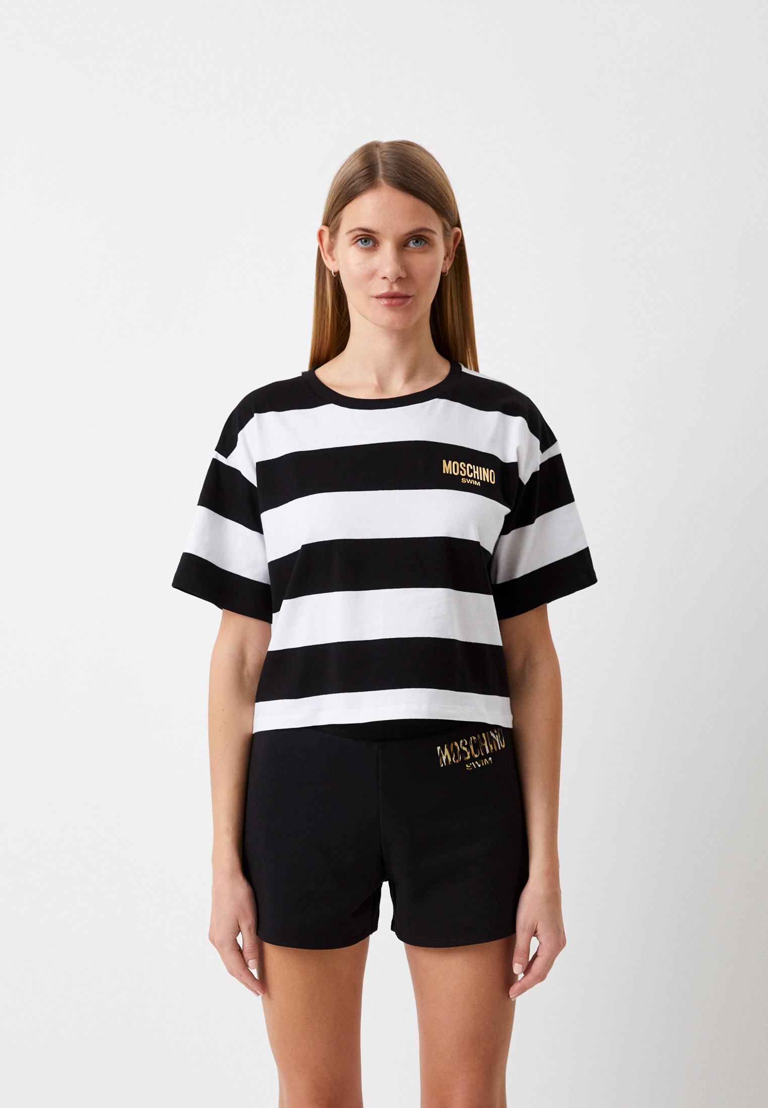 Футболка Moschino Swim, цвет: мультиколор, RTLACN258001 — купить в ...