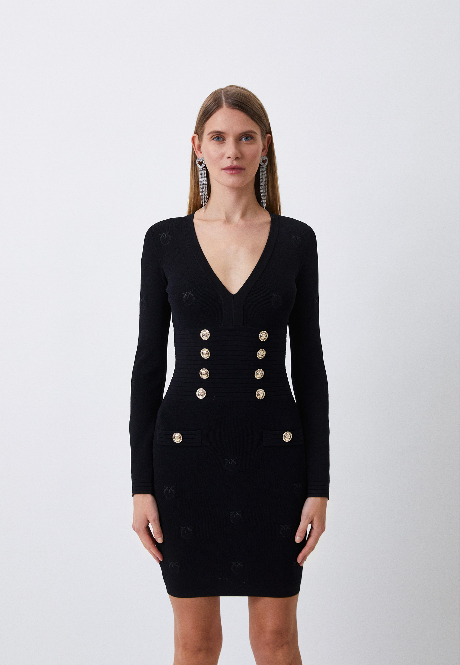 Платье Pinko, цвет: черный, RTLACN332301 — купить в интернет-магазине ...