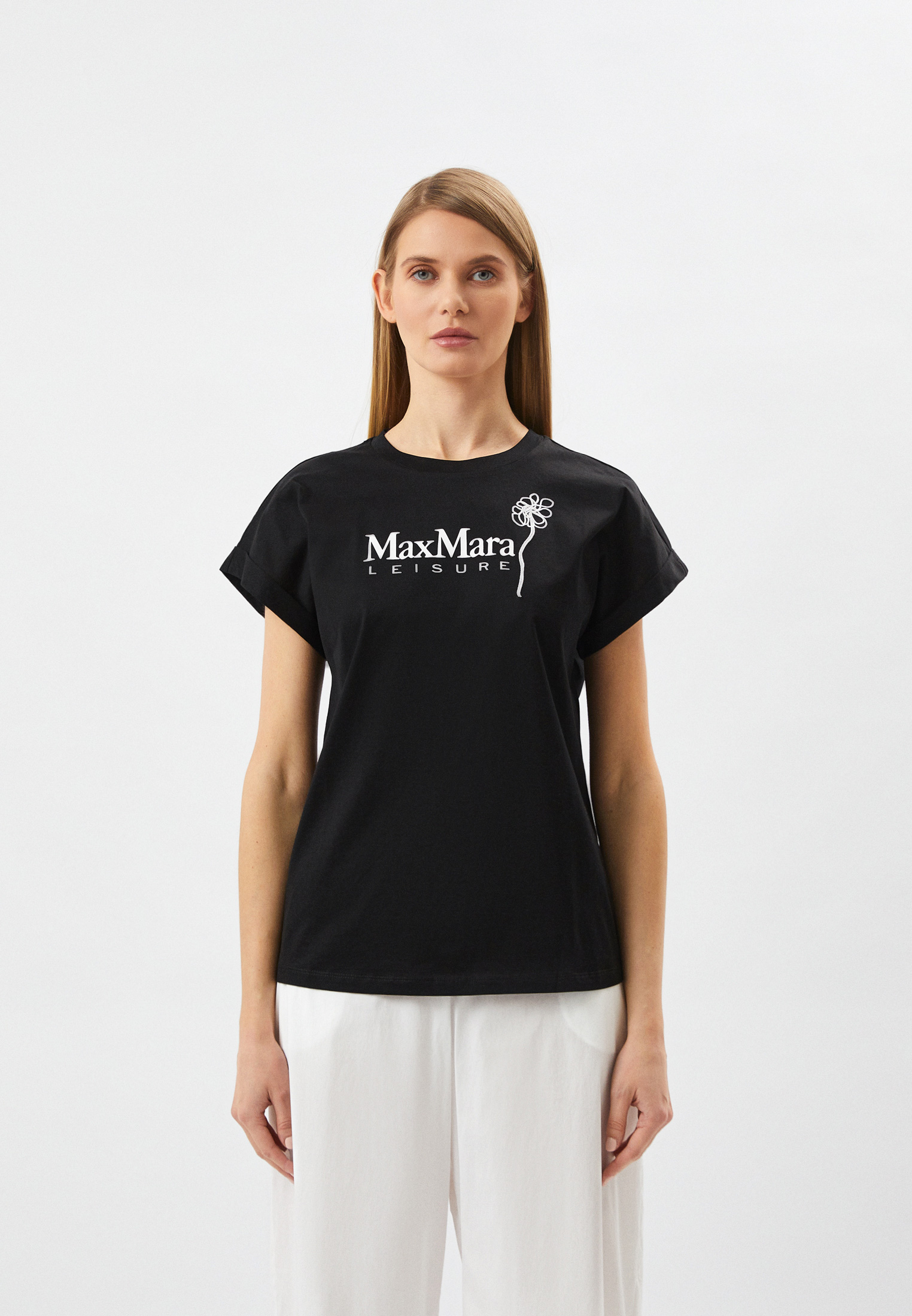 Футболка Max Mara Leisure BOLIVAR, цвет: черный, RTLACN678301 — купить ...