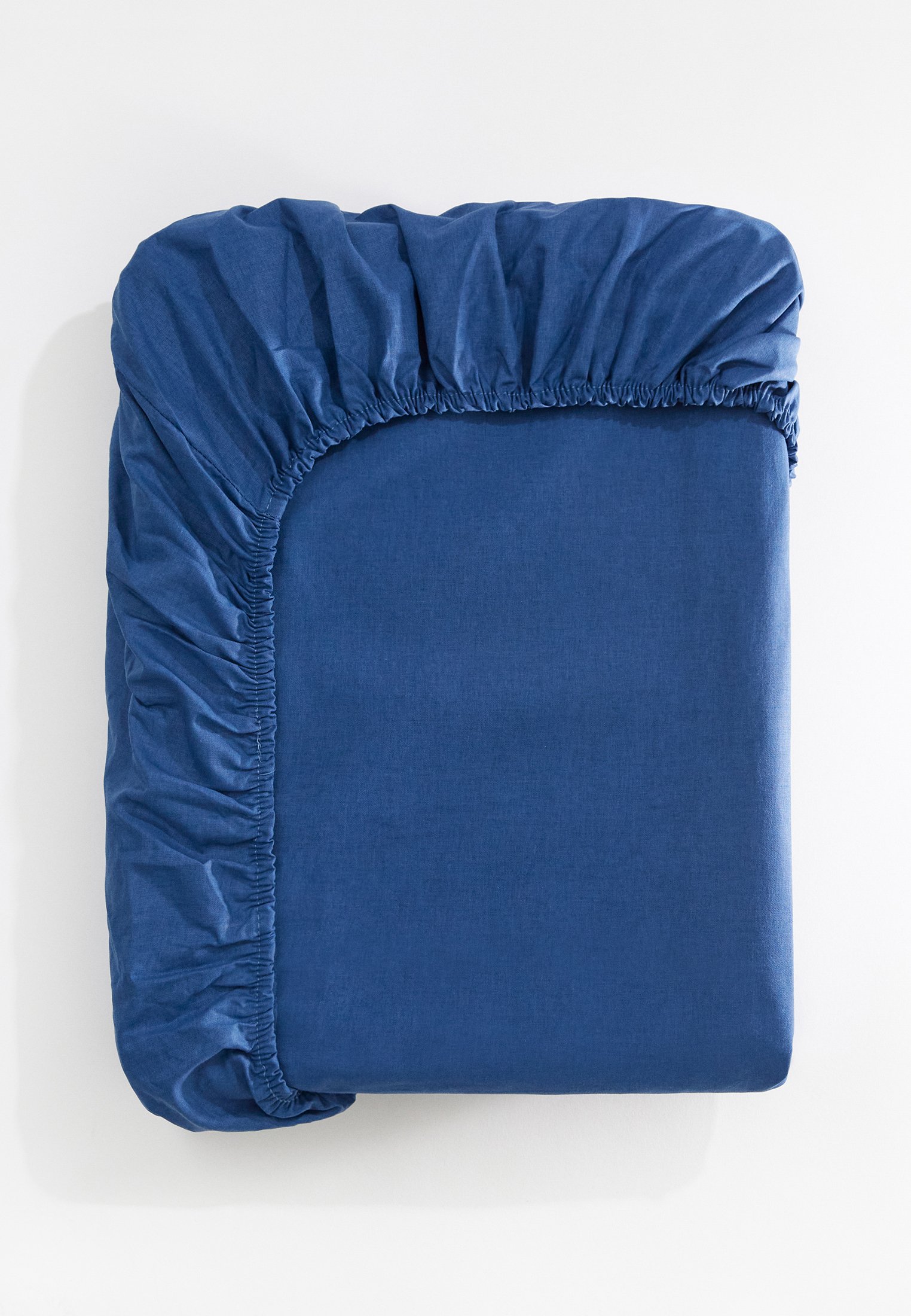 Простыня 1,5-спальная Lamoda Home 90х200х25 см, цвет: синий ...