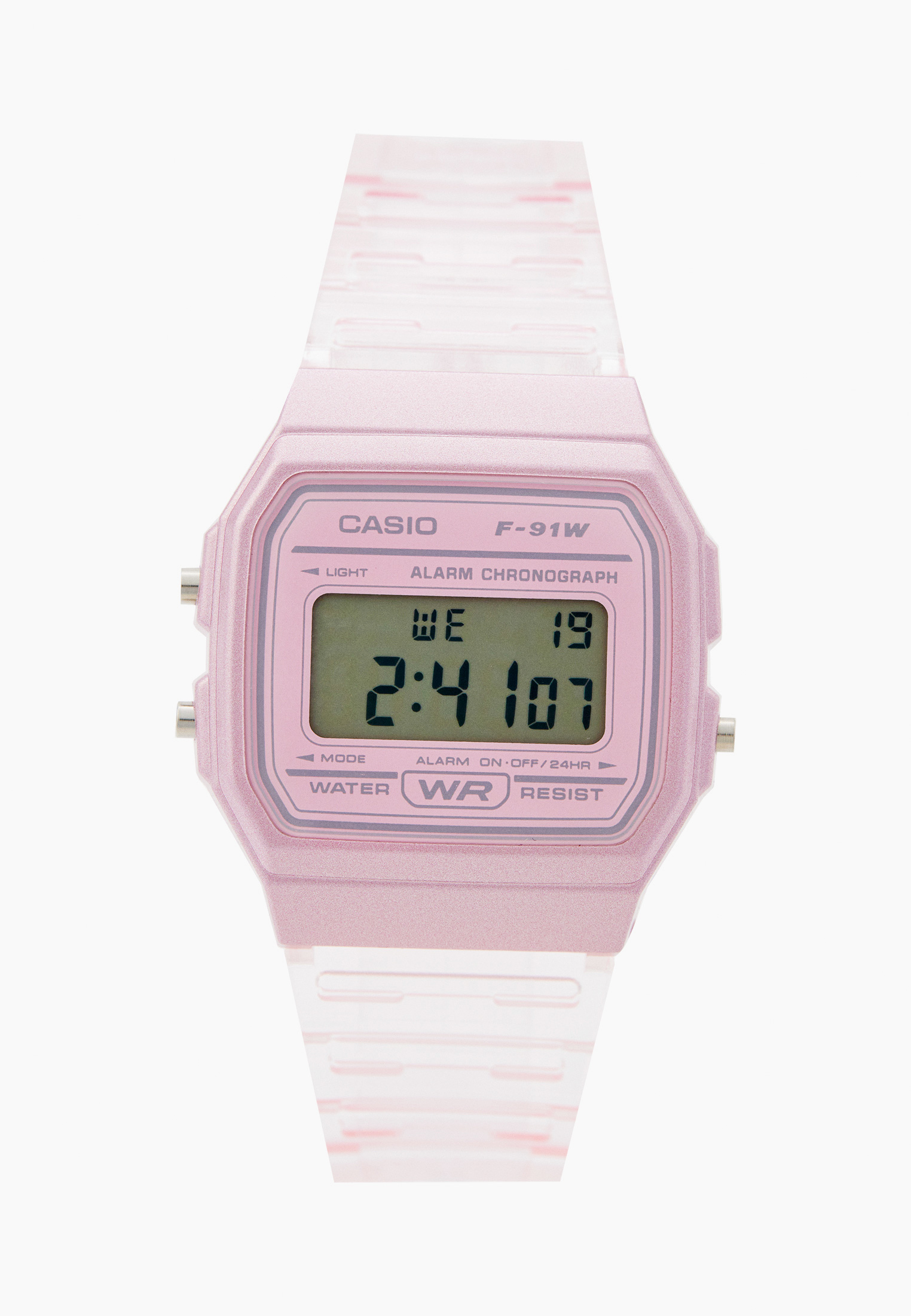 Часы Casio F-91WS-4, цвет: розовый, RTLACN851201 — купить в интернет ...
