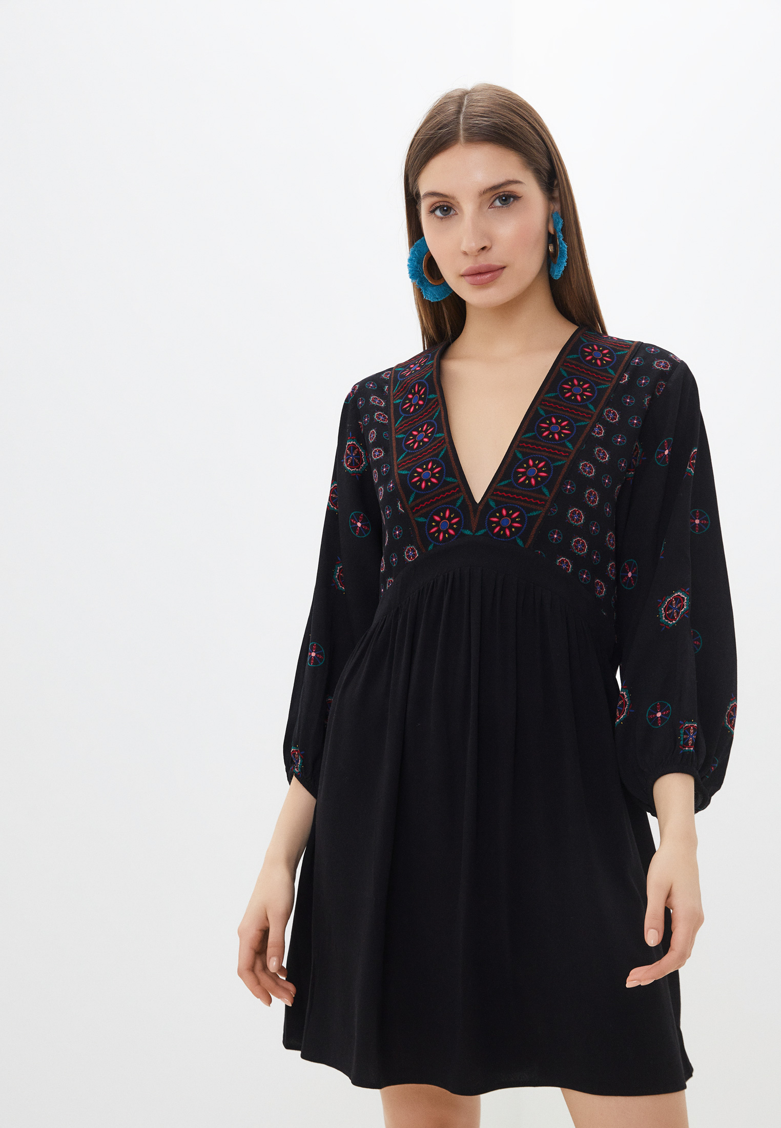 Платье Desigual, цвет: черный, RTLACN920501 — купить в интернет ...