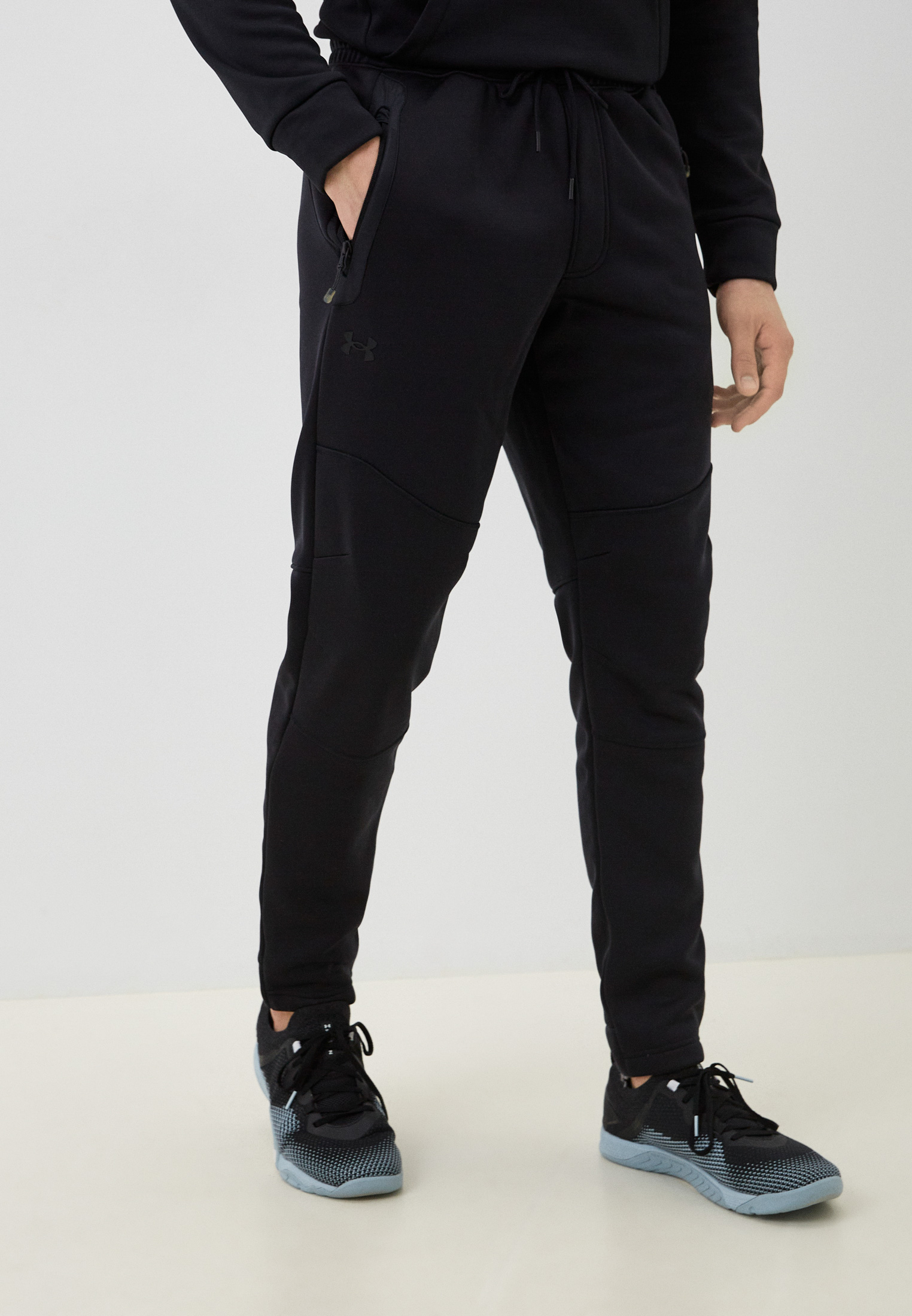 Брюки спортивные Under Armour UA ESSENTIAL SWACKET PANT, цвет: черный ...