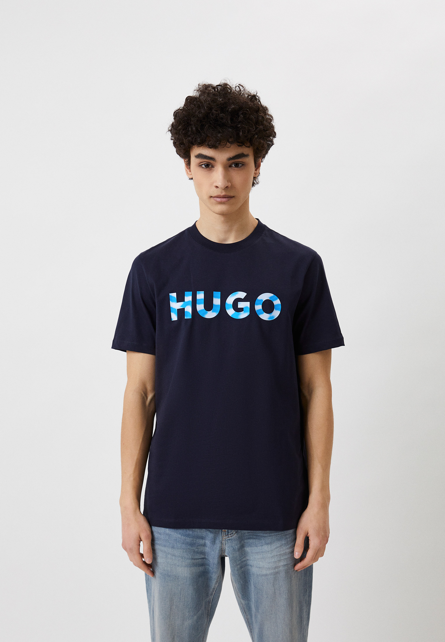 Футболка Hugo, цвет: синий, RTLACO383501 — купить в интернет-магазине ...