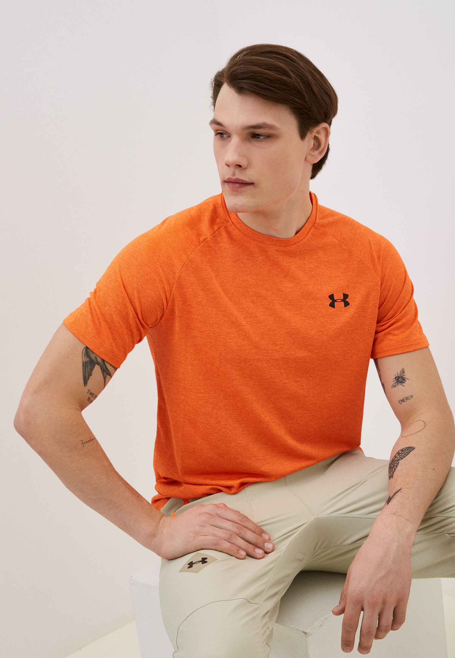 Orange under armour cheap