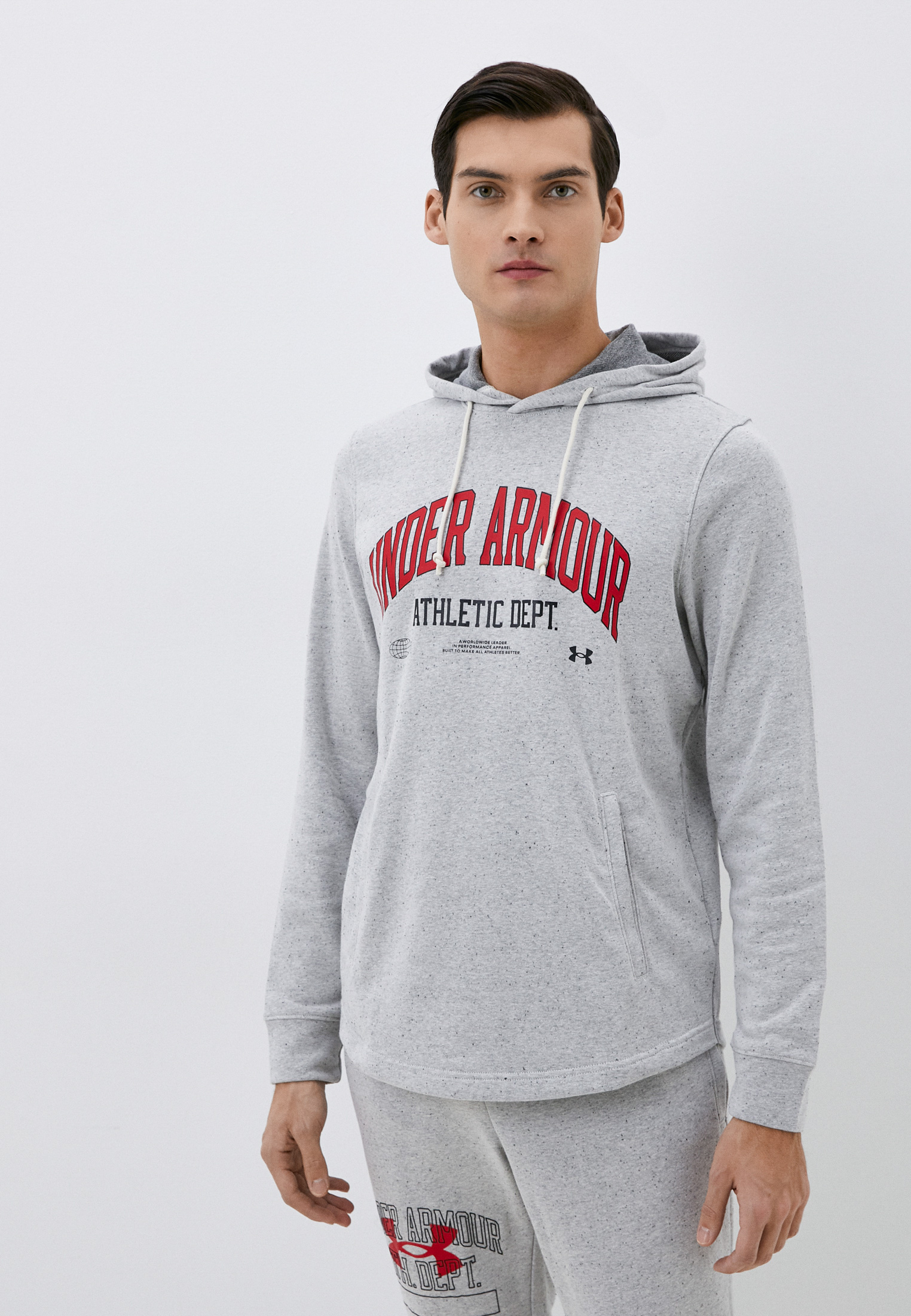 Худи Under Armour UA RIVAL TRY ATHLC DEPT HD, цвет: бежевый ...