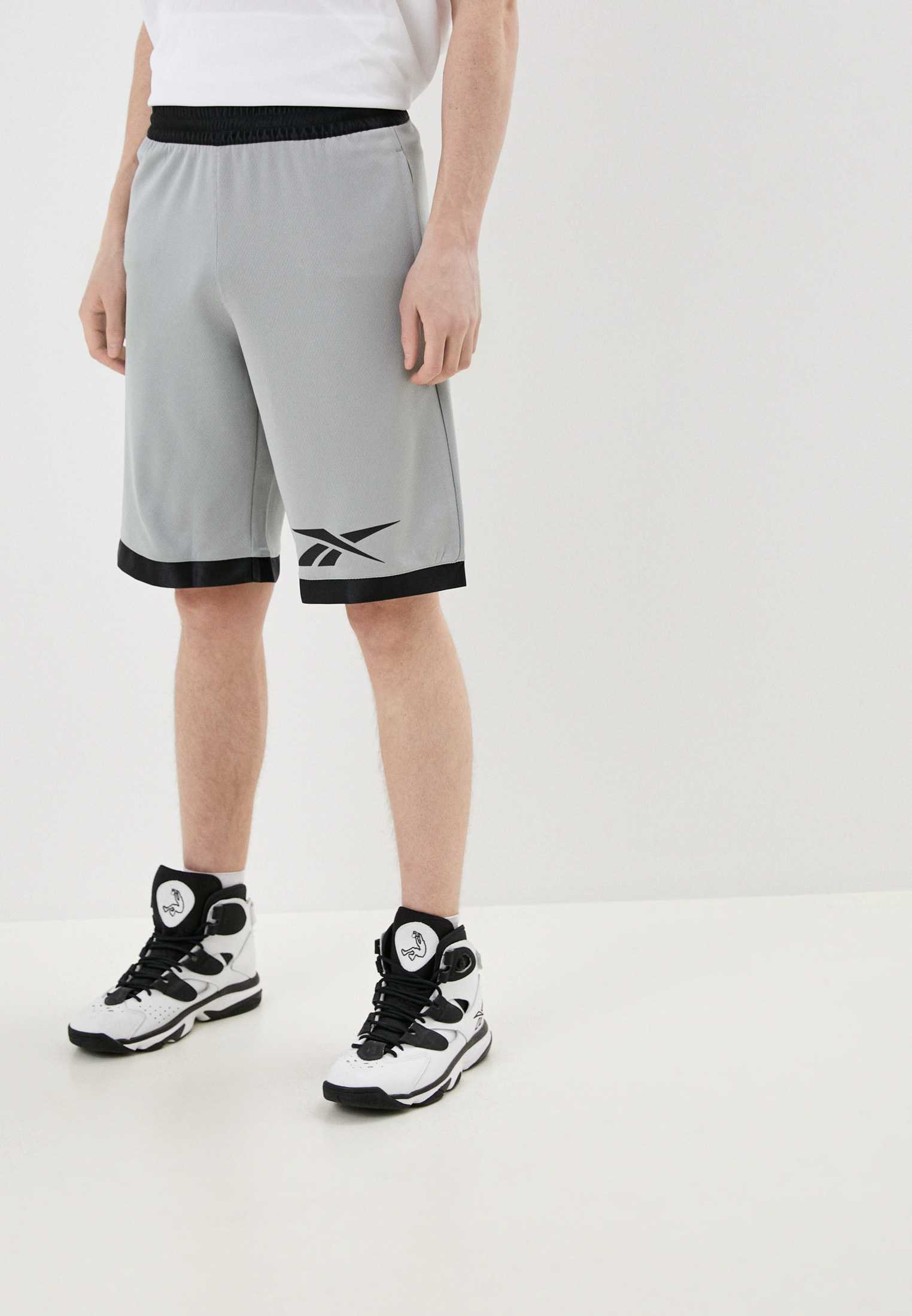 Шорты спортивные Reebok BB BASKETBALL MESH SHORT, цвет: серый ...