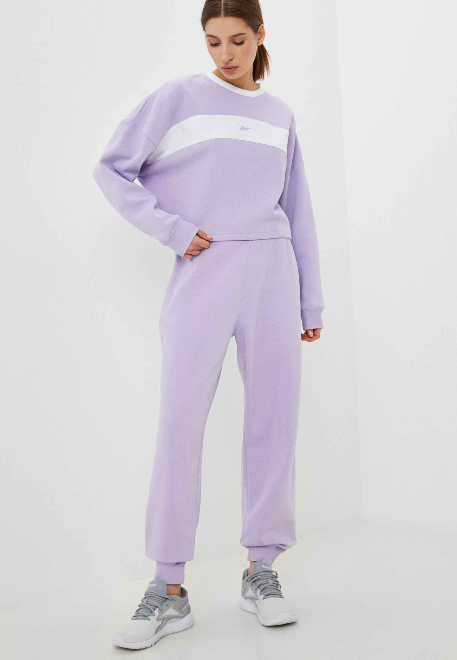 Костюм спортивный Reebok RIE KNIT TRACKSUIT, цвет: фиолетовый ...