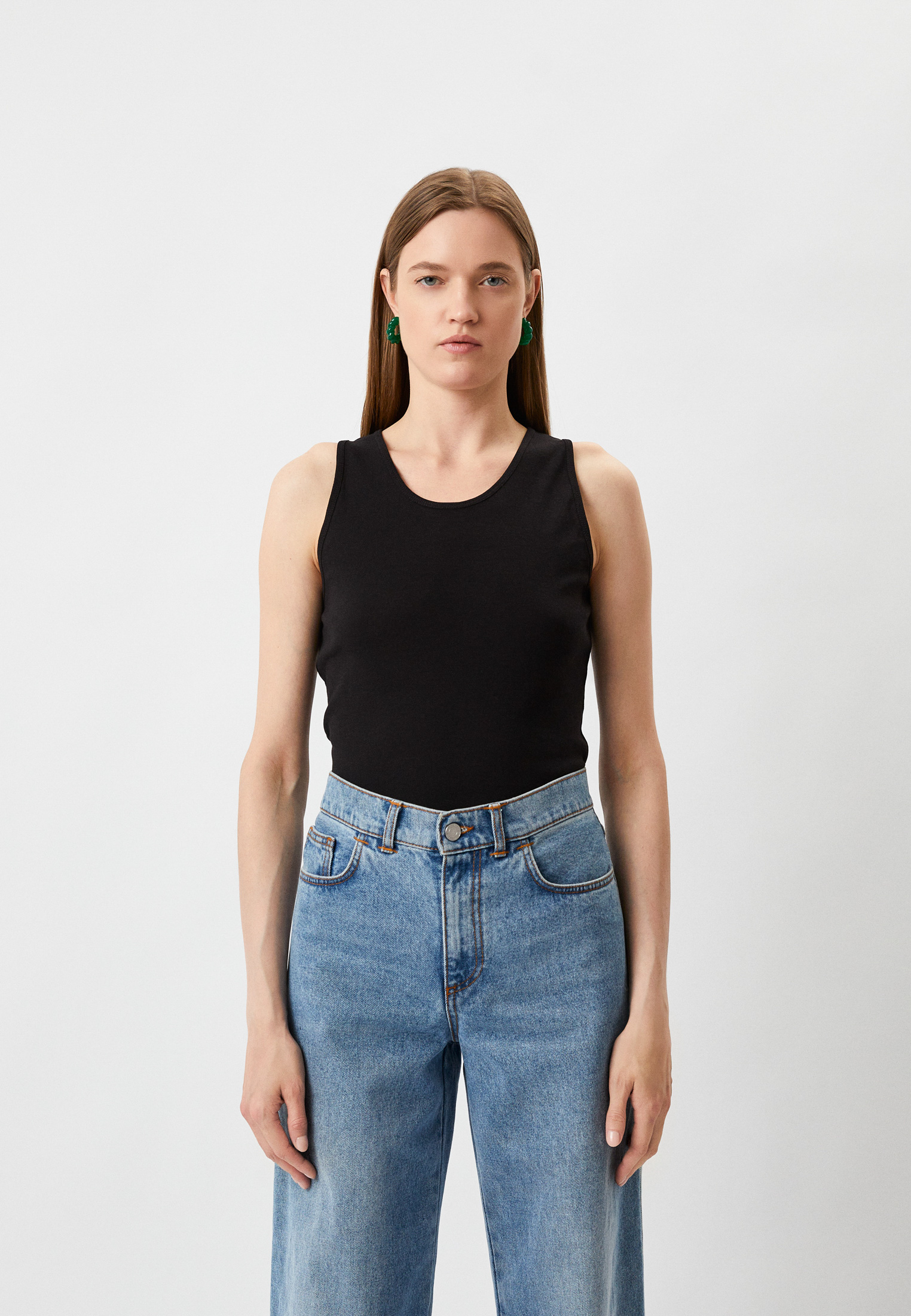 Майка Calvin Klein, цвет: черный, RTLACO539101 — купить в интернет ...