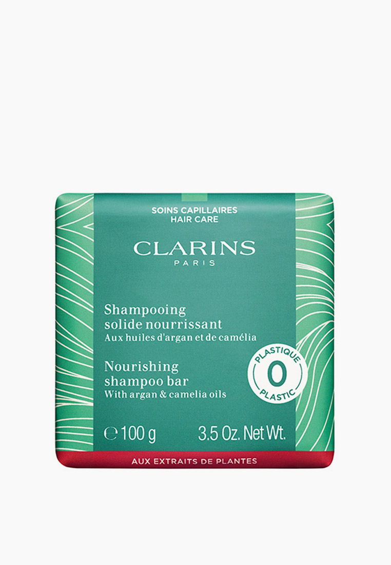 Шампунь твердый Clarins для всех типов волос, 100 г, цвет: прозрачный ...