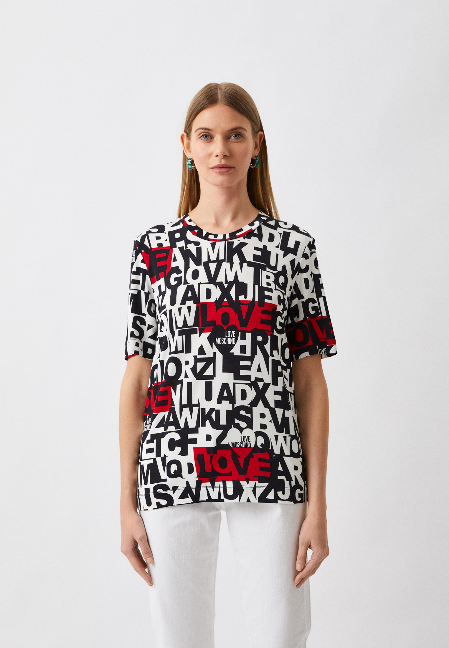 Футболка Love Moschino, цвет: мультиколор, RTLACO679701 — купить в ...