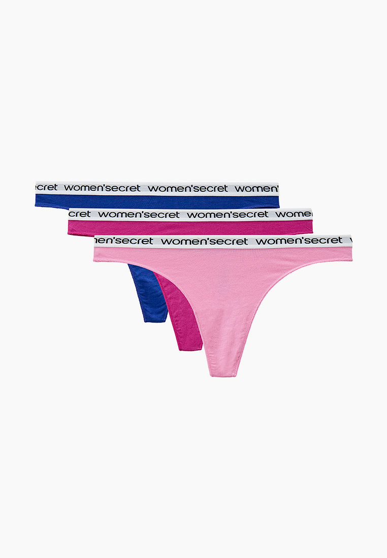 Трусы 3 шт. women'secret THONG, цвет: розовый, RTLACO721001 — купить в ...