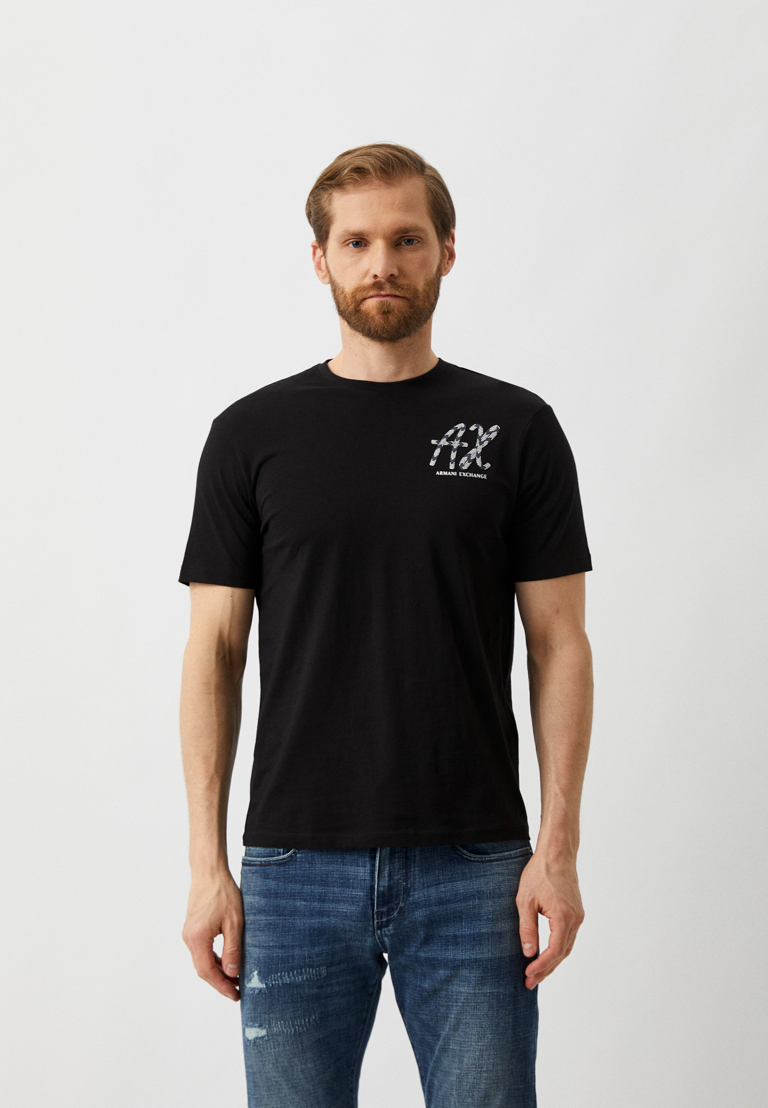 Футболка Armani Exchange, цвет: черный, RTLACP234401 — купить в ...
