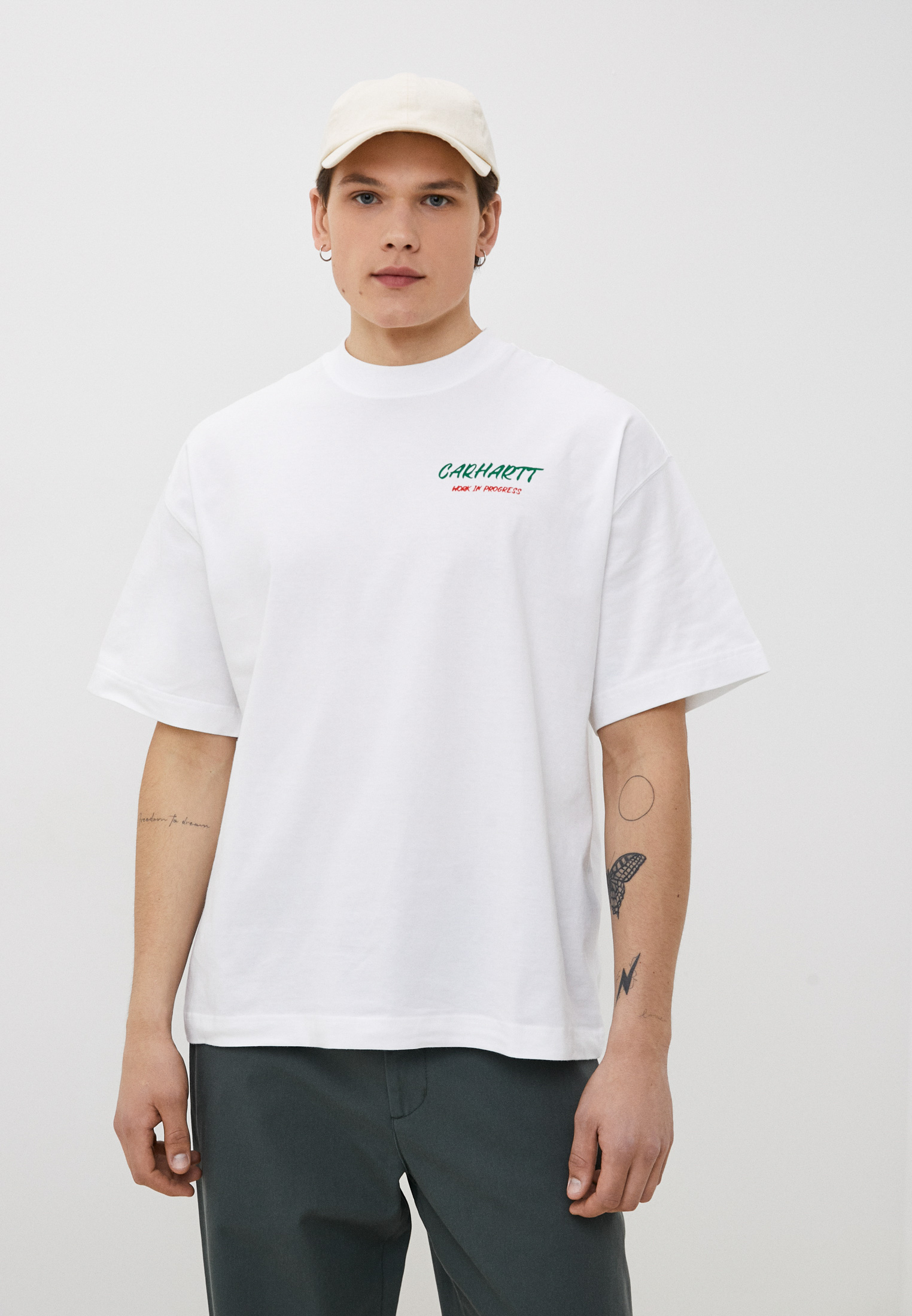 Футболка Carhartt WIP, цвет: белый, RTLACP364801 — купить в интернет ...