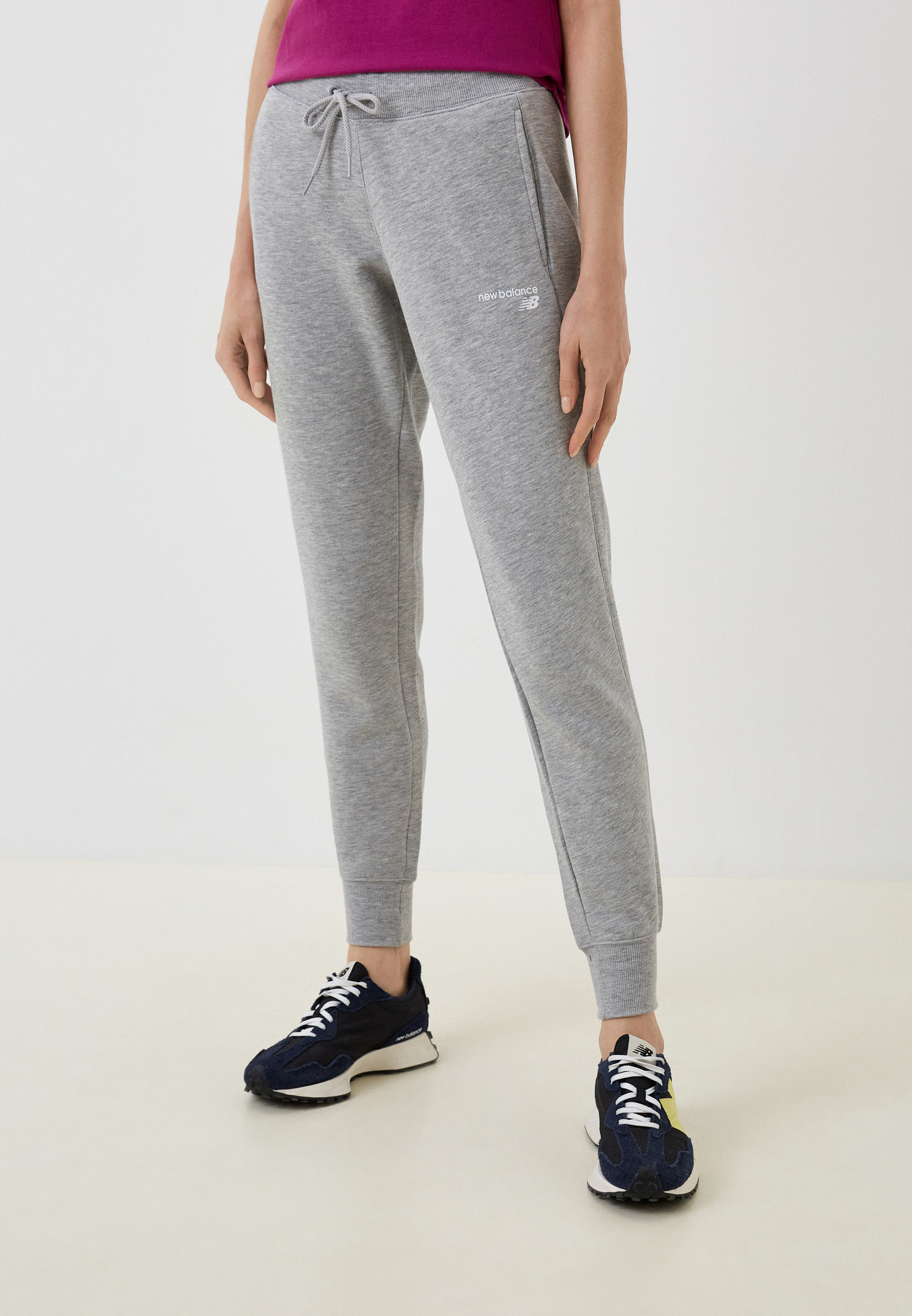 Брюки спортивные New Balance, цвет: серый, RTLACP738901 — купить в ...