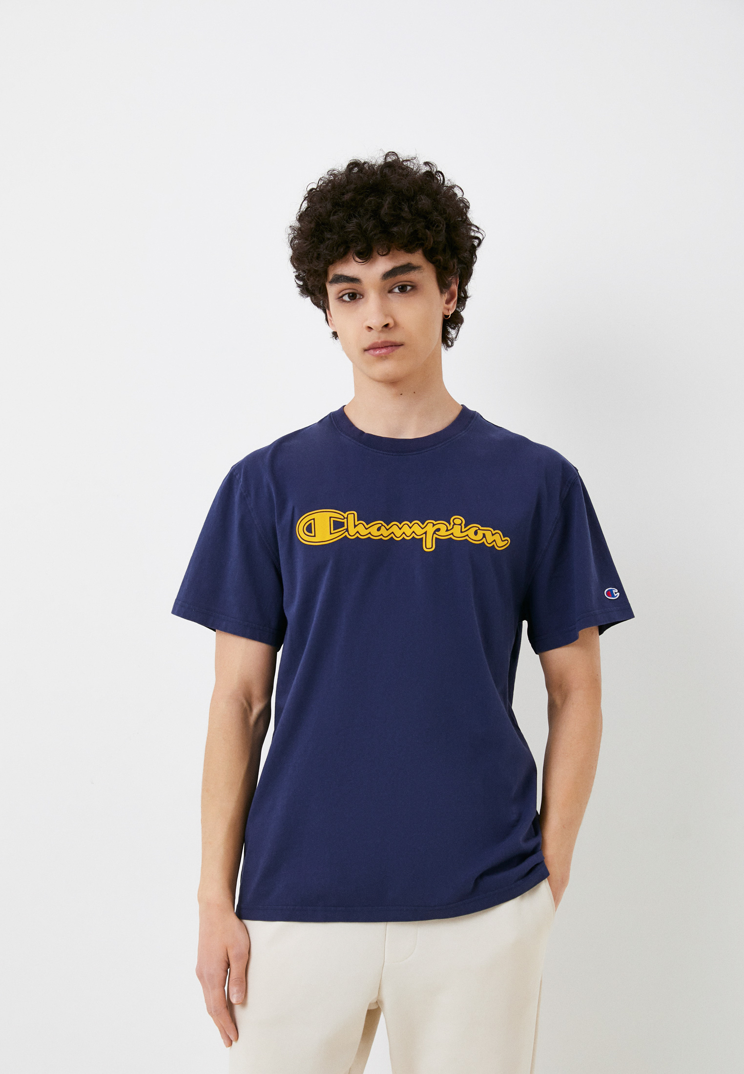 Футболка Champion VINTAGE WASH TEE, цвет: синий, RTLACP914901 — купить ...