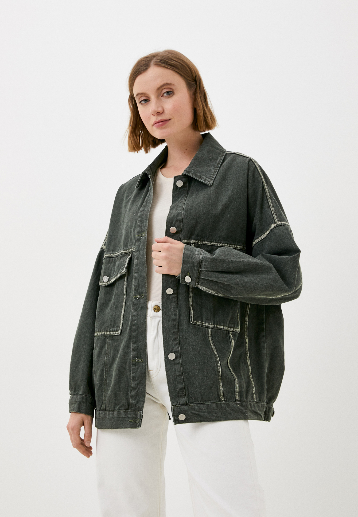 Куртка джинсовая Lakressi, цвет: хаки, RTLACQ136301 — купить в интернет ...