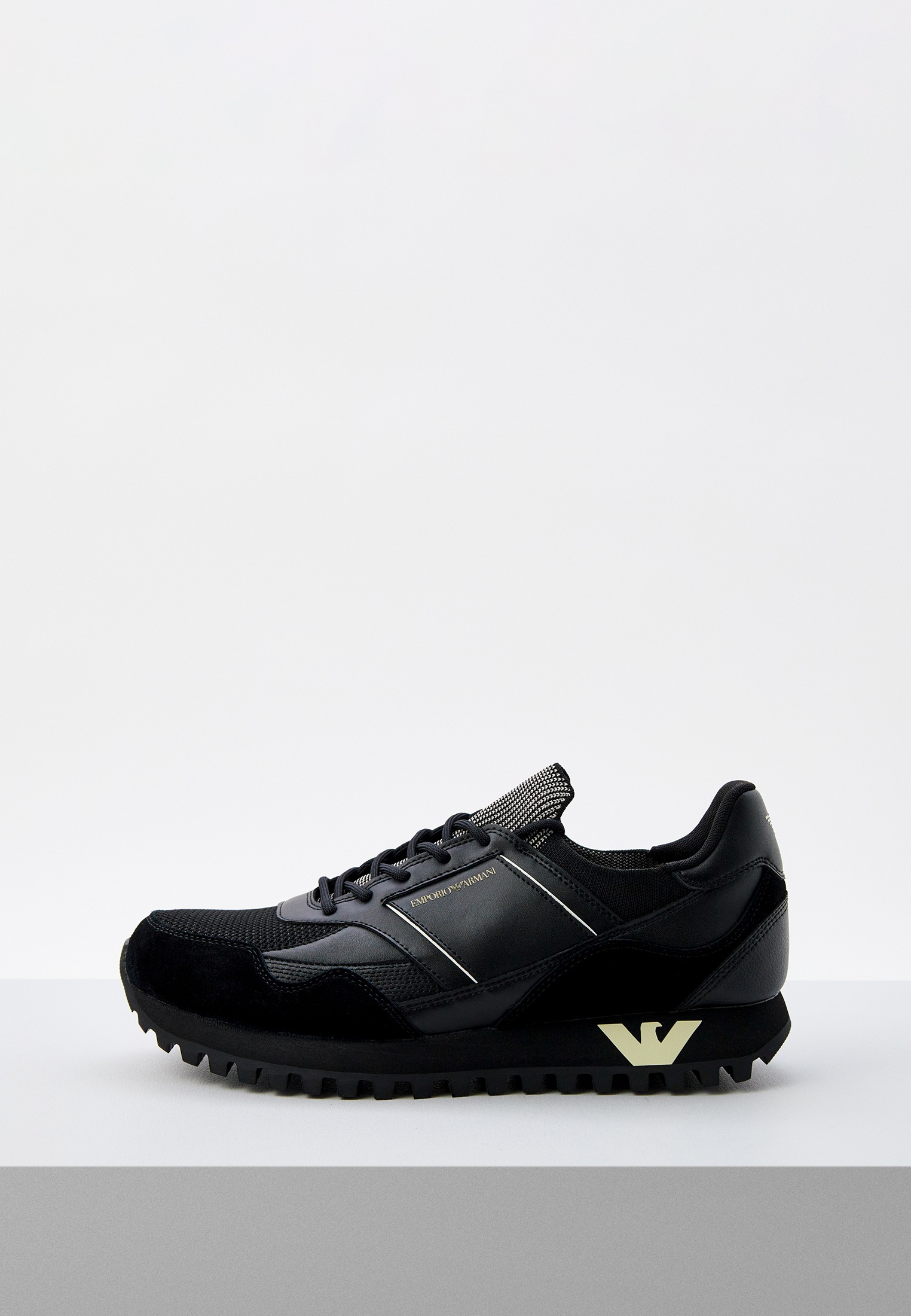 Кроссовки Emporio Armani, цвет: черный, RTLACQ798601 — купить в ...