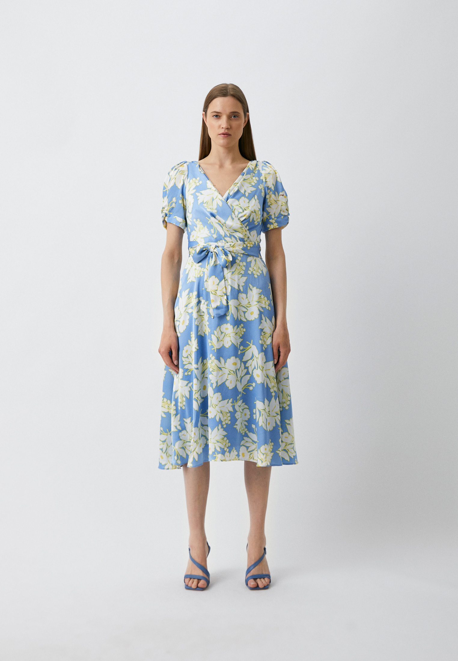 Платье DKNY, цвет: голубой, RTLACQ874201 — купить в интернет-магазине ...