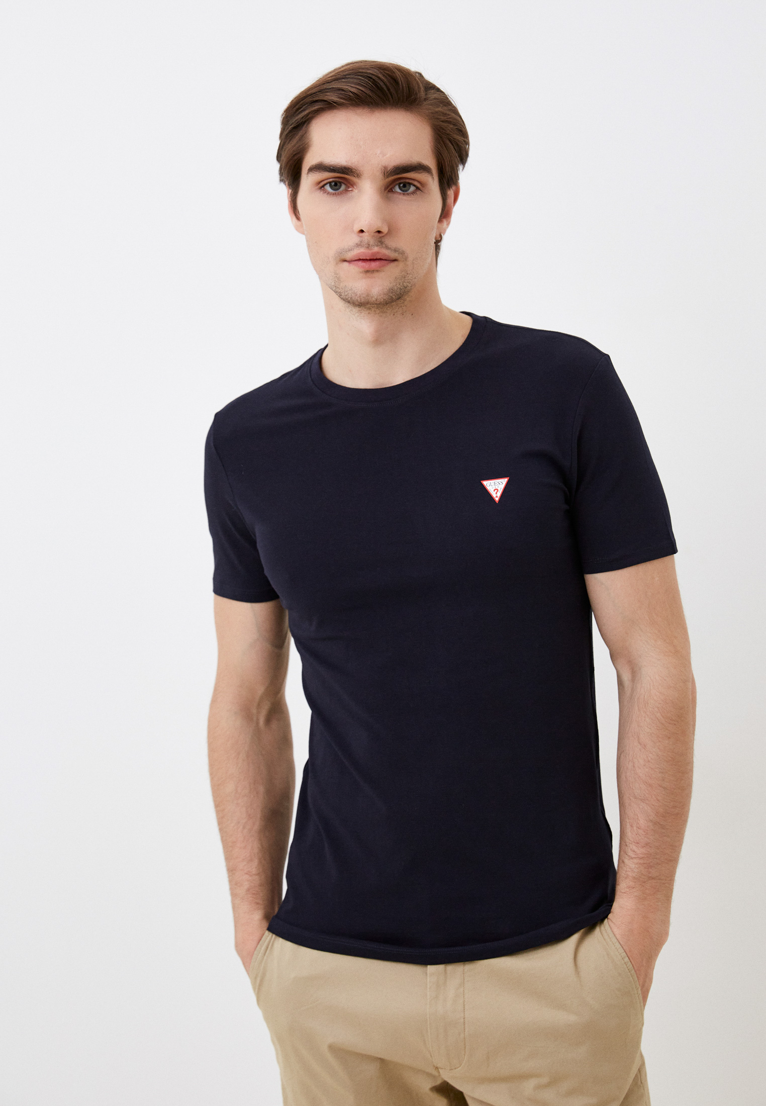 Футболка Guess, цвет: синий, RTLACR333101 — купить в интернет-магазине ...