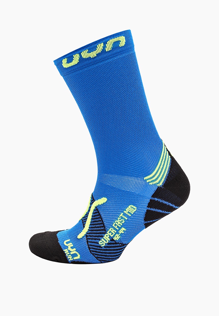 Носки UYN MAN RUN SUPER FAST MID SOCKS, цвет: синий, RTLACR612801 ...
