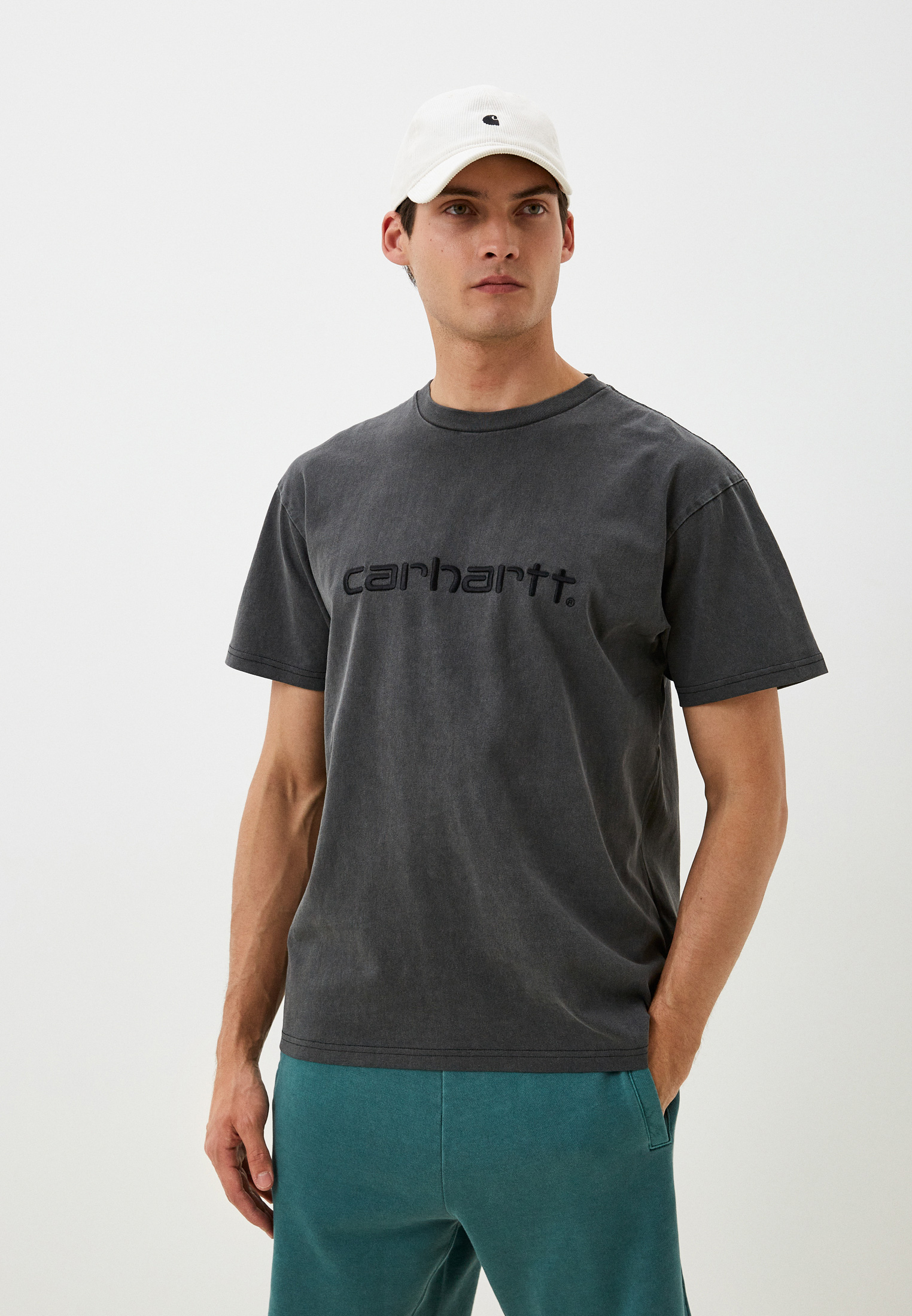Футболка Carhartt WIP, цвет: серый, RTLACR688201 — купить в интернет ...