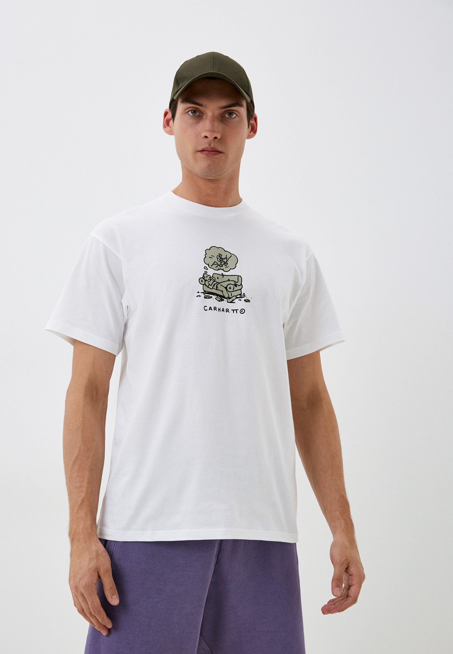 Футболка Carhartt WIP, цвет: белый, RTLACR698401 — купить в интернет ...