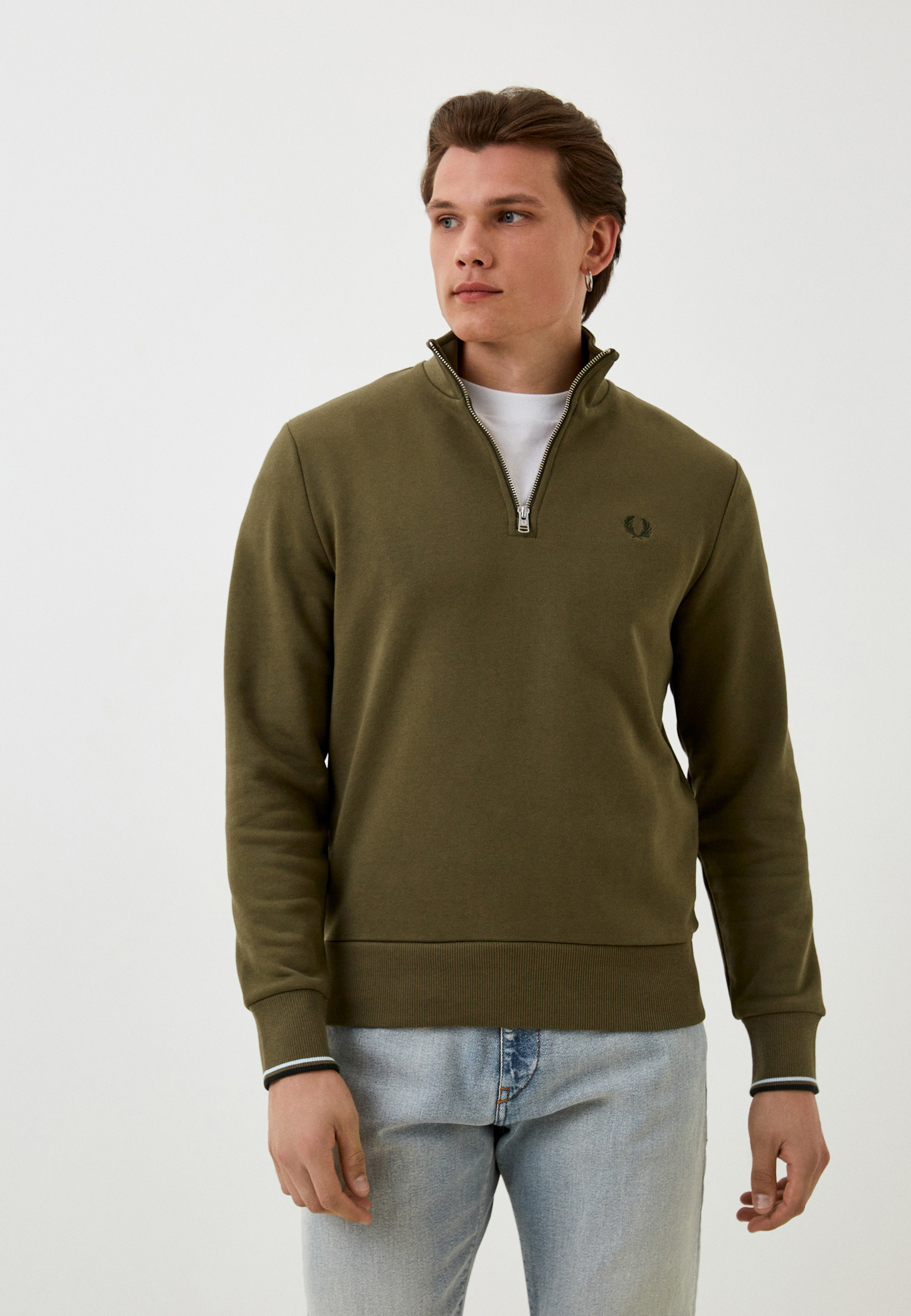 Олимпийка Fred Perry, цвет: хаки, RTLACR704601 — купить в интернет ...