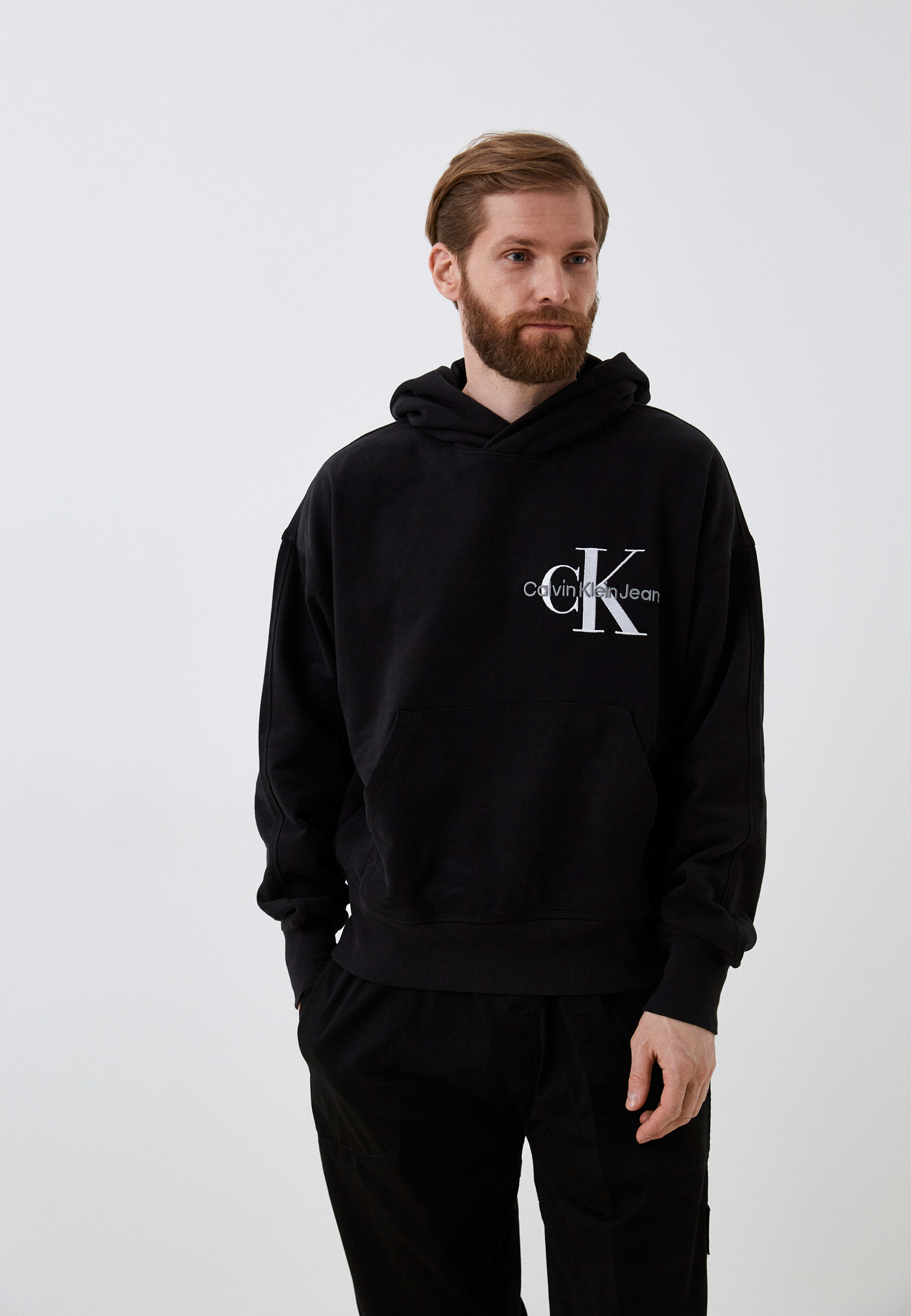 Худи Calvin Klein Jeans, цвет: черный, RTLACR717101 — купить в интернет ...