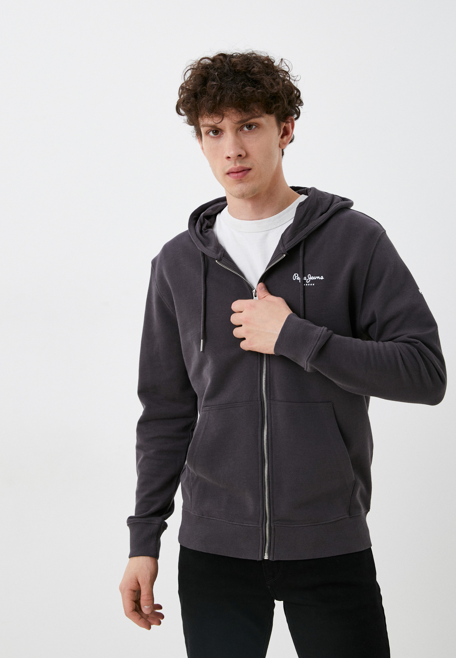 Толстовка Pepe Jeans, цвет: серый, RTLACS189901 — купить в интернет ...