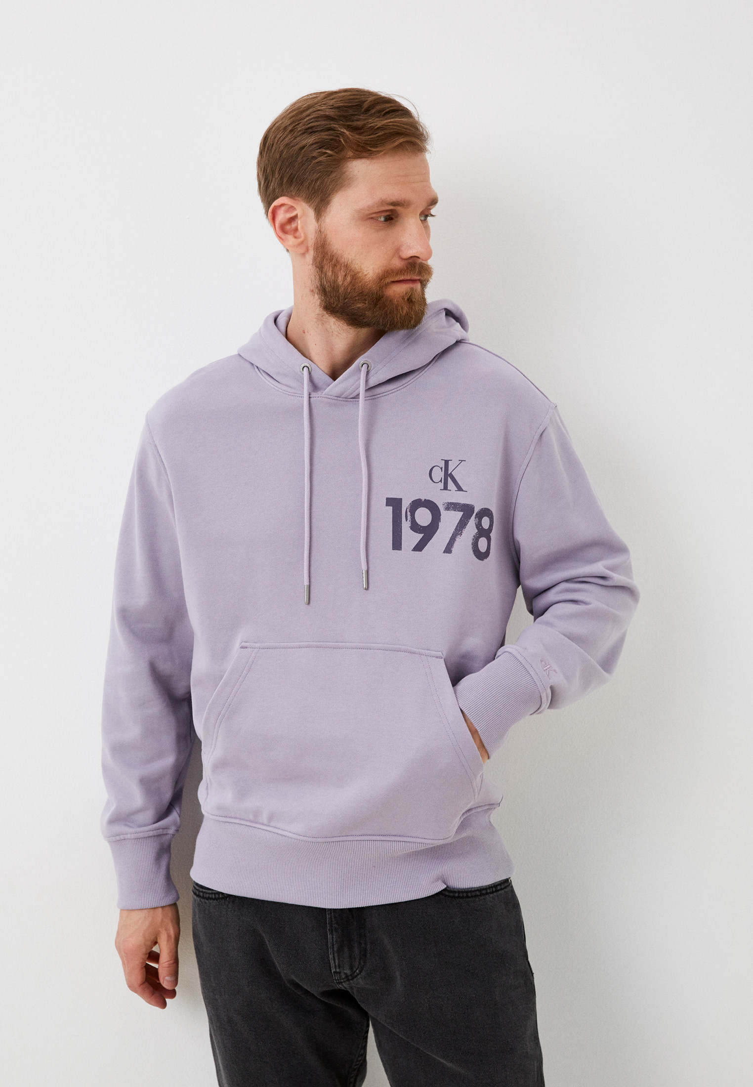 Худи Calvin Klein Jeans, цвет: фиолетовый, RTLACS345401 — купить в ...
