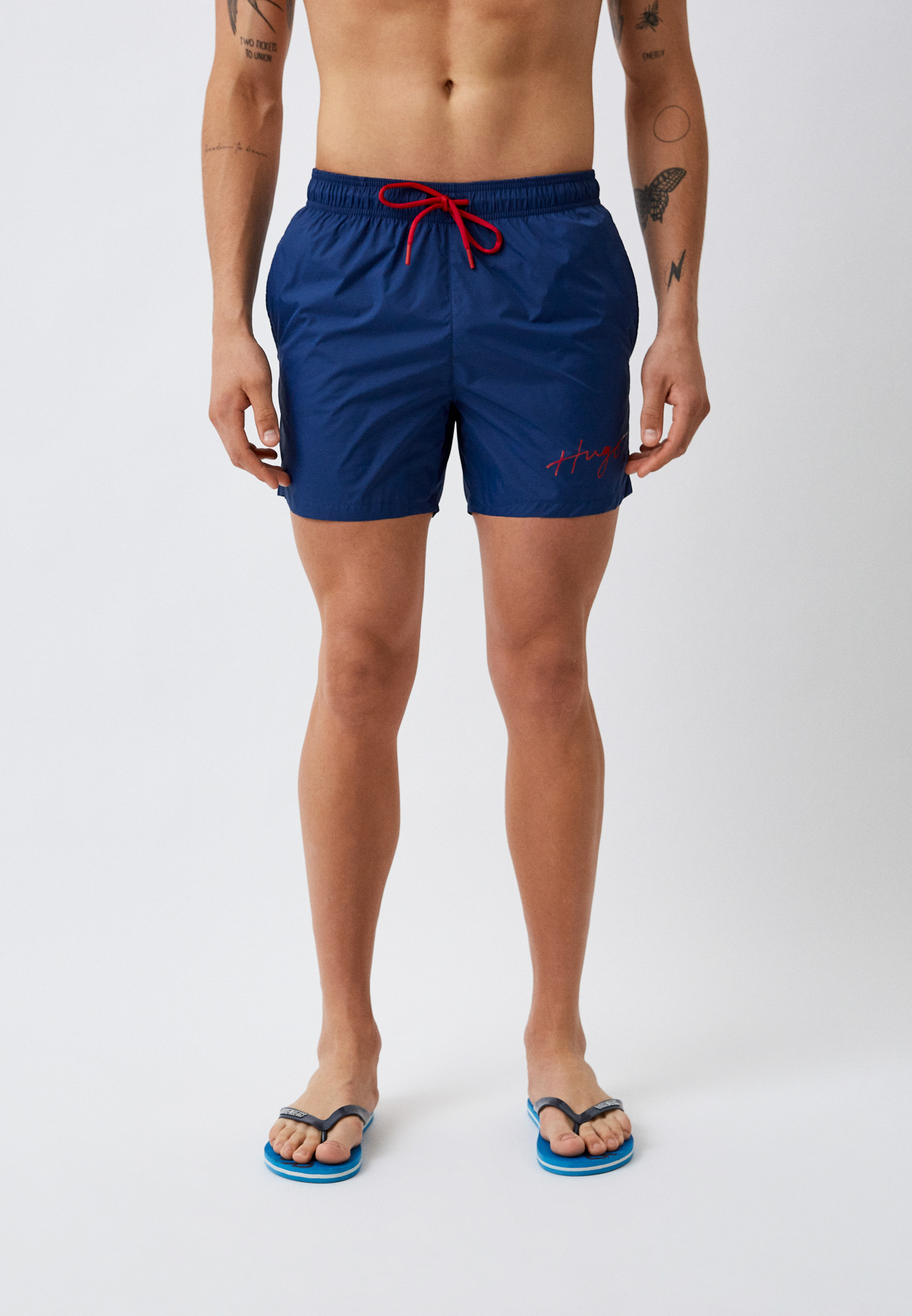 Шорты для плавания Hugo, цвет: синий, RTLACS699201 — купить в интернет ...