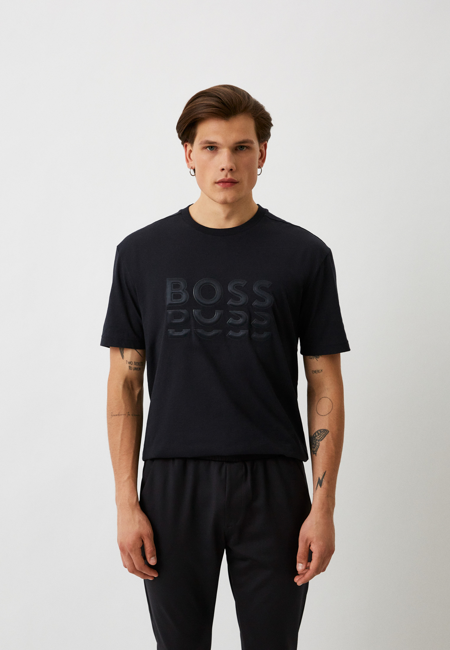 Футболка Boss, цвет: черный, RTLACS740201 — купить в интернет-магазине ...
