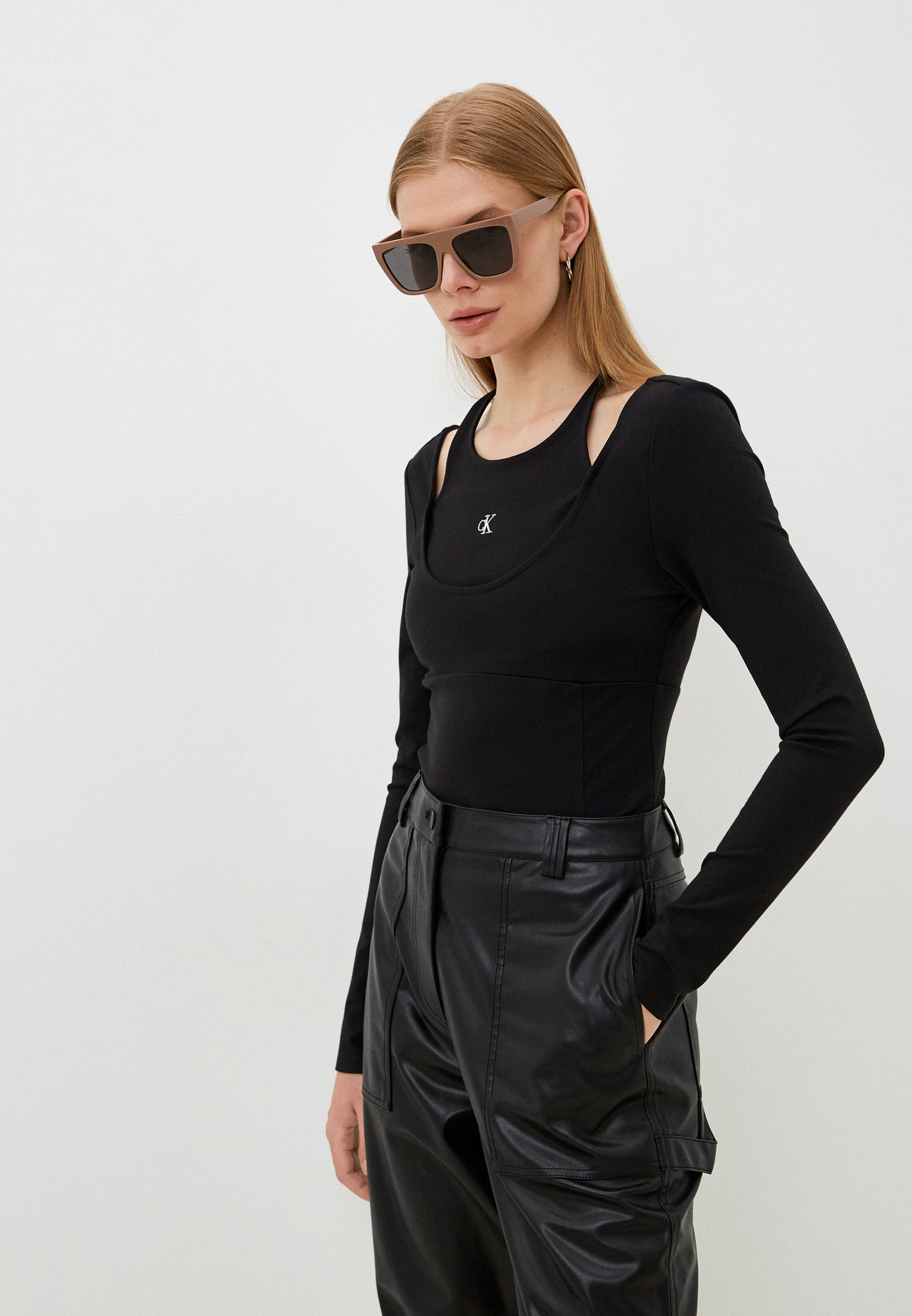 Лонгслив Calvin Klein Jeans, цвет: черный, RTLACS813701 — купить в ...