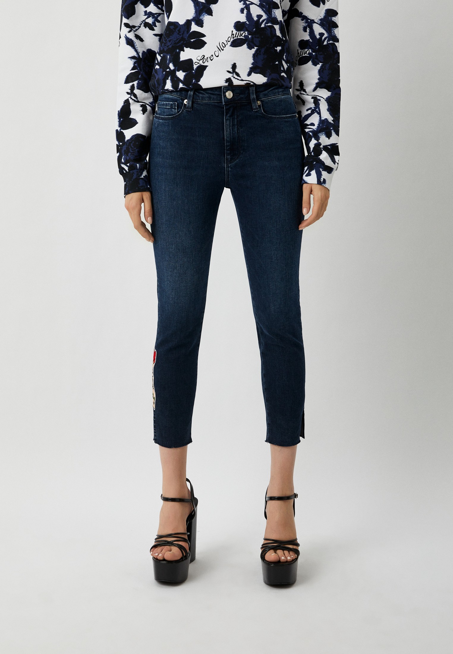 Джинсы Love Moschino, цвет: синий, RTLACS876601 — купить в интернет ...