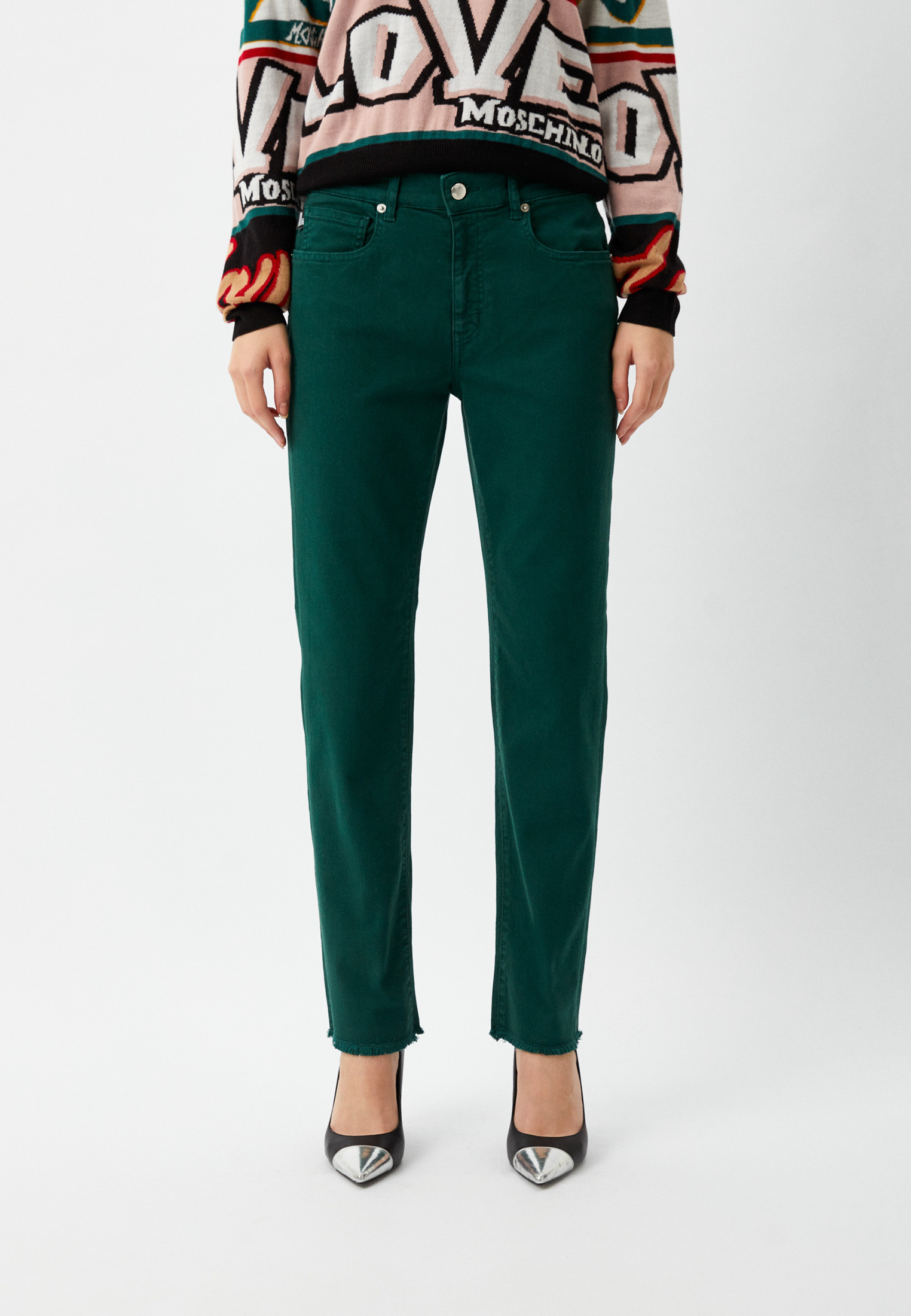 Джинсы Love Moschino, цвет: зеленый, RTLACS880302 — купить в интернет ...