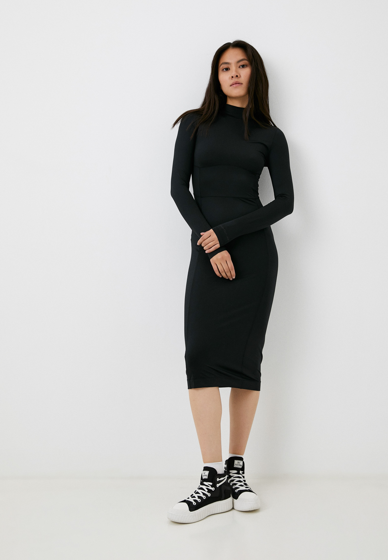 Платье Calvin Klein Jeans, цвет: черный, RTLACT002001 — купить в ...