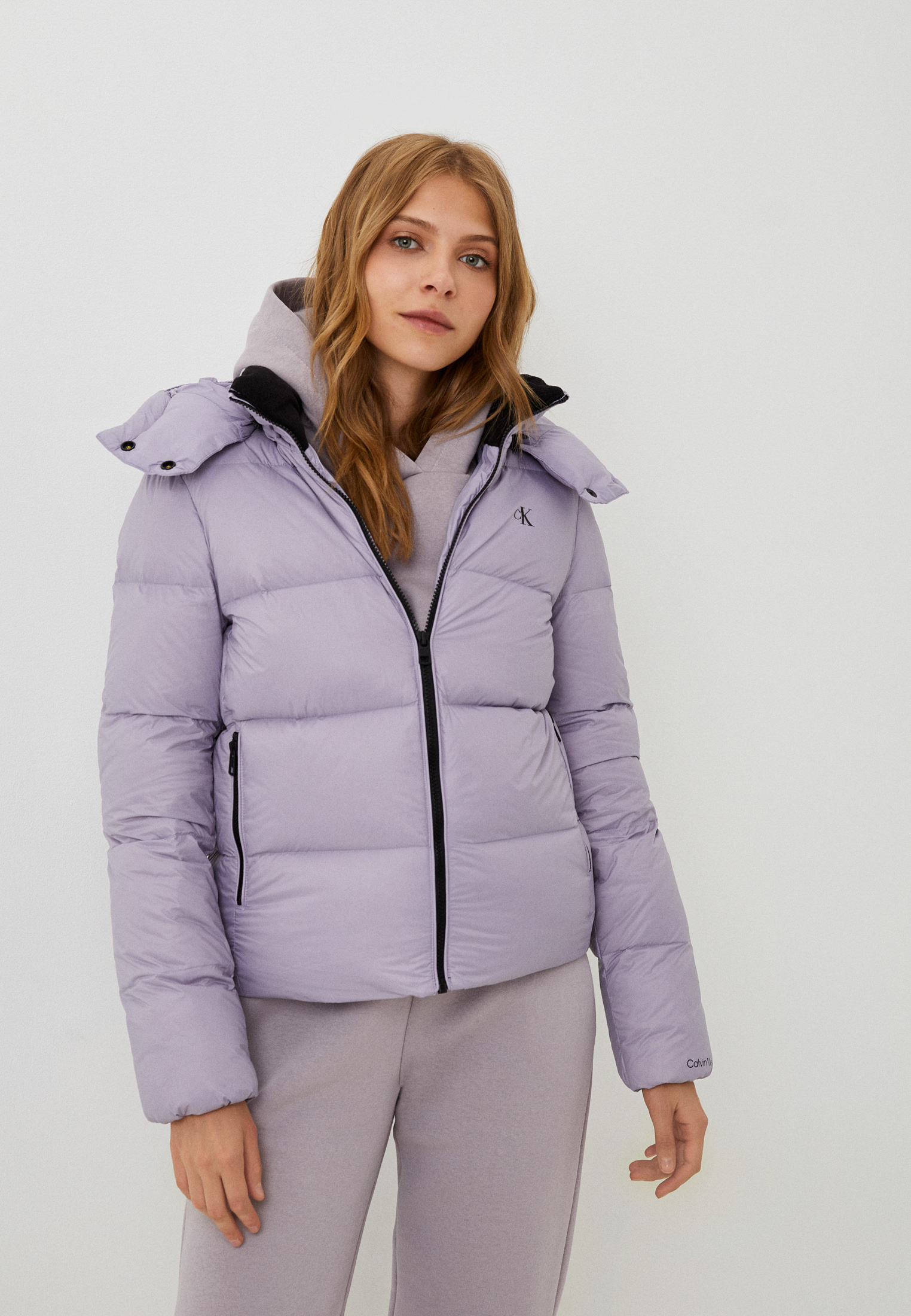 Пуховик Calvin Klein Jeans, цвет: фиолетовый, RTLACT003401 — купить в ...