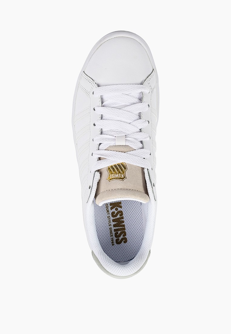 K swiss white and hot sale gold