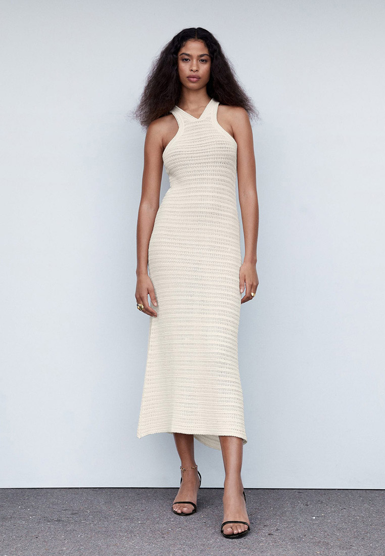 Платье Mango MOLINO, цвет: бежевый, RTLACT134301 — купить в интернет ...