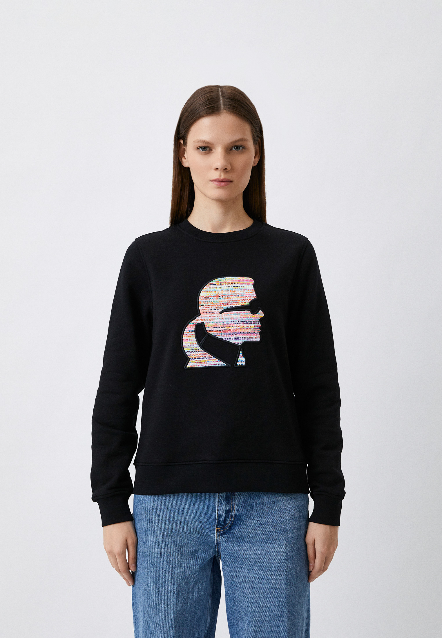Свитшот Karl Lagerfeld, цвет: черный, RTLACT257301 — купить в интернет ...