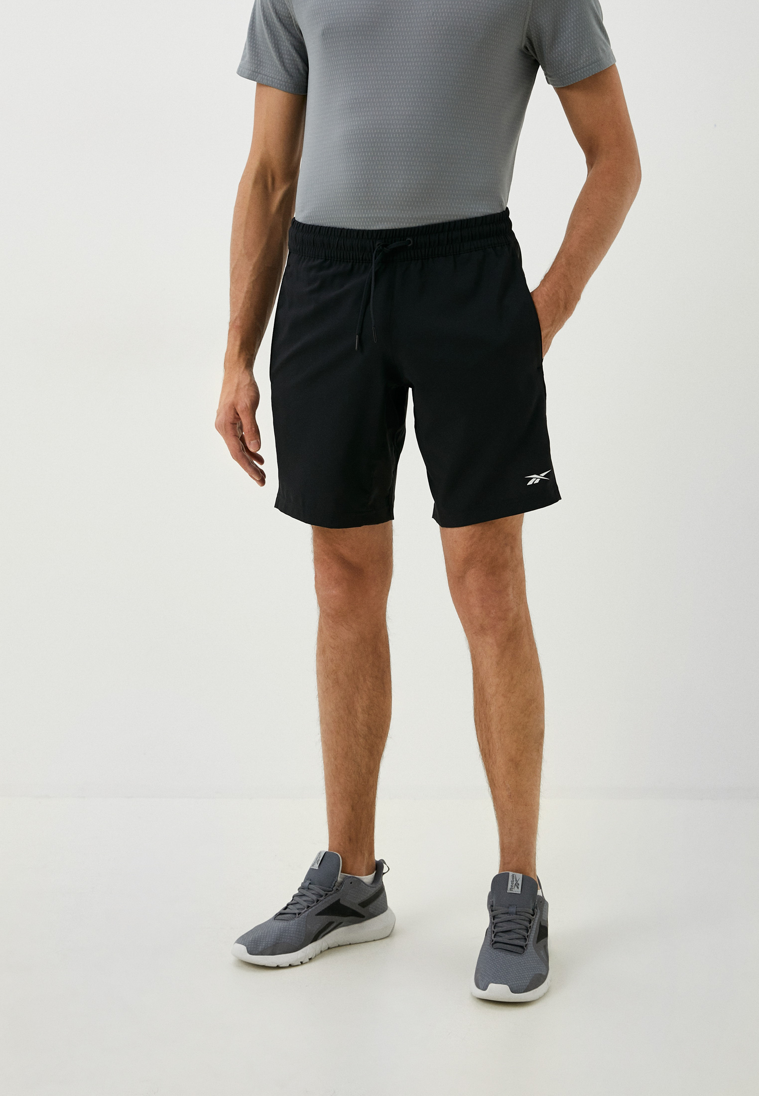 Шорты спортивные Reebok WOR WOVEN SHORT, цвет: черный, RTLACT345501 ...