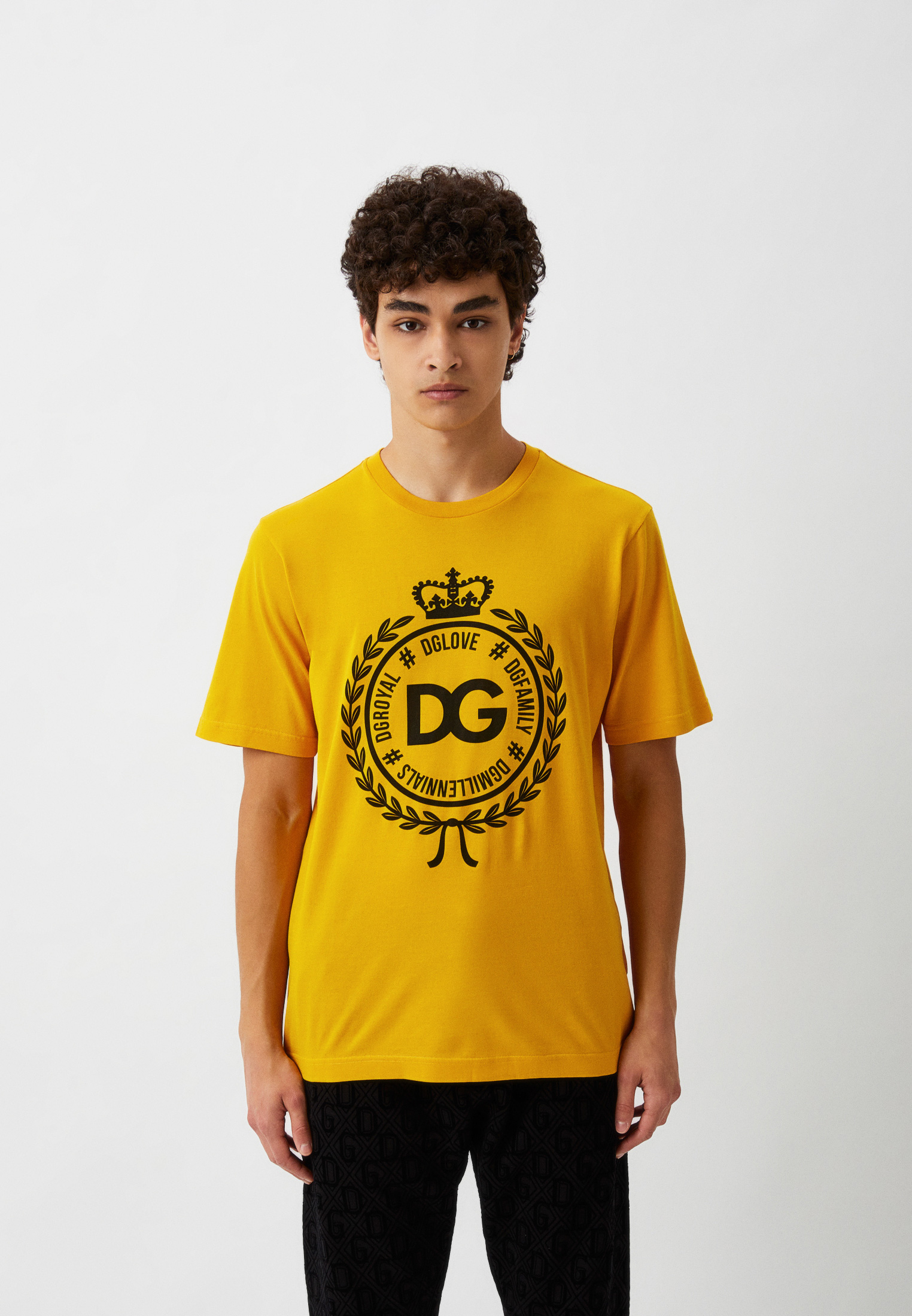Футболка Dolce&Gabbana, цвет: желтый, RTLACT590301 — купить в интернет ...