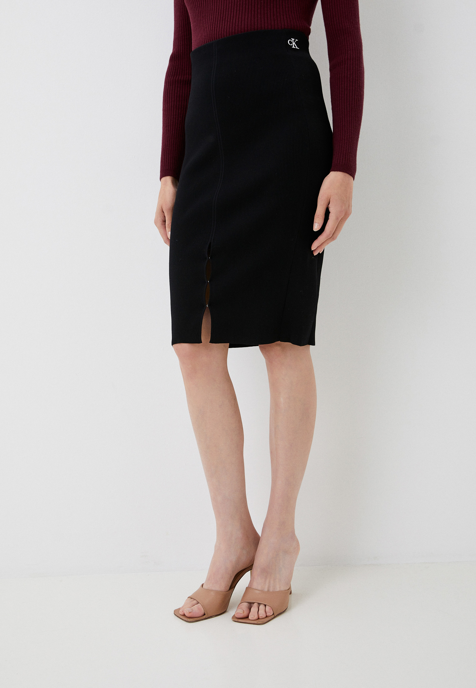 Юбка Calvin Klein Jeans, цвет: черный, RTLACT798101 — купить в интернет ...
