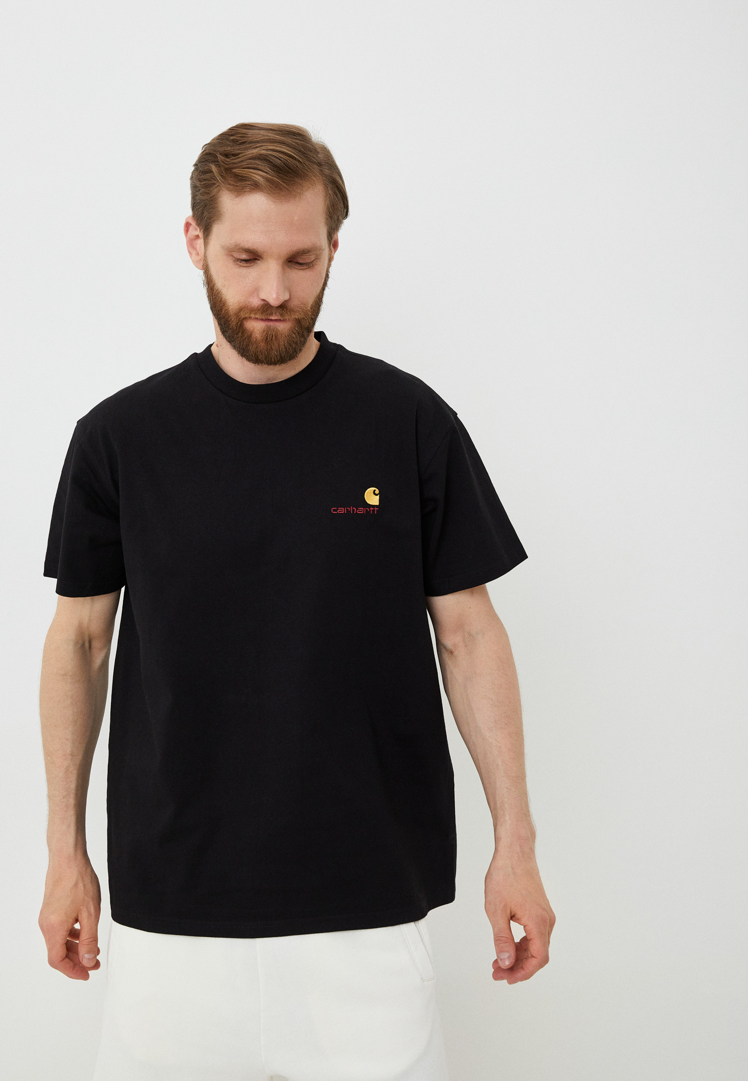 Футболка Carhartt WIP, цвет: черный, RTLACU011101 — купить в интернет ...