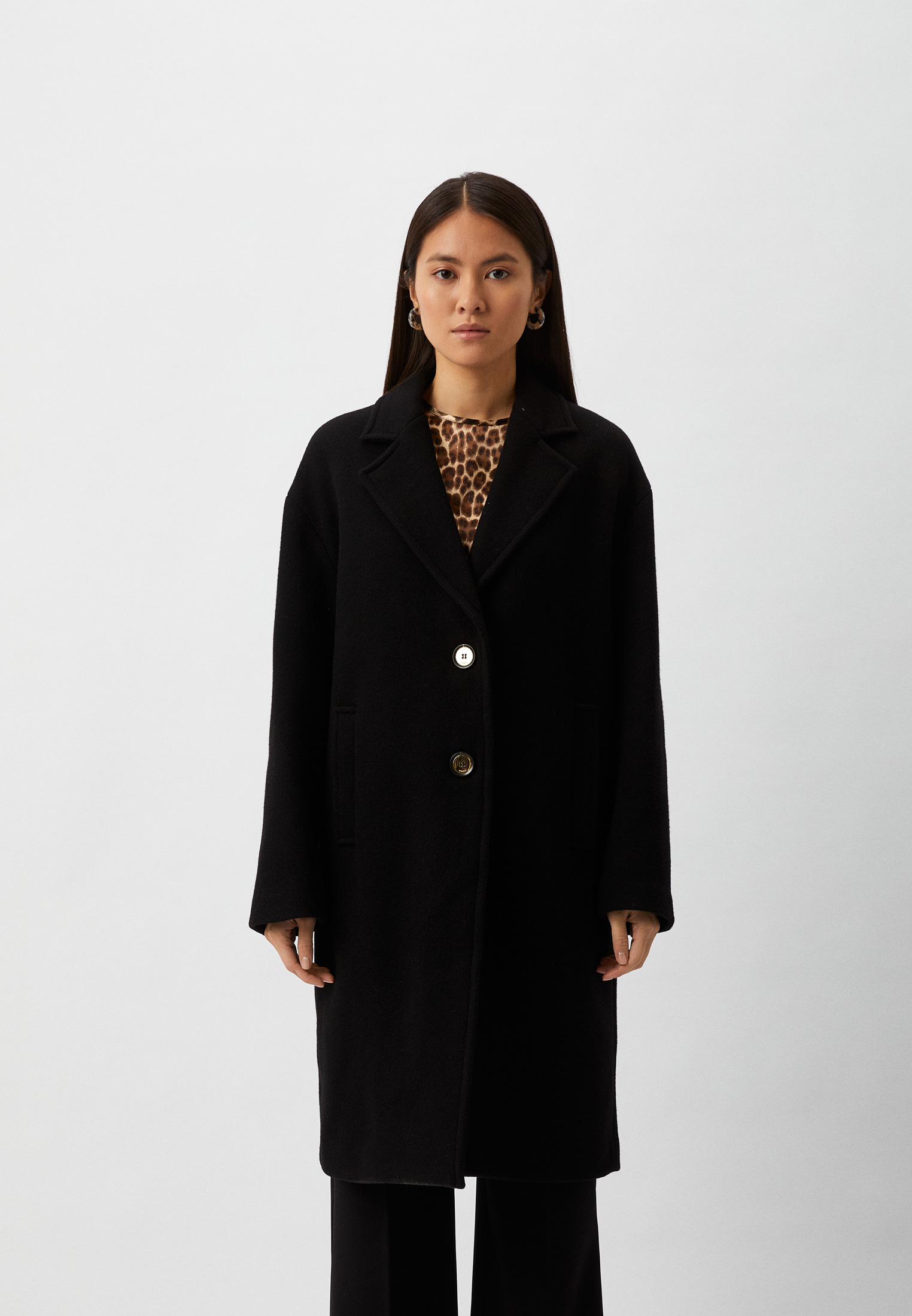 Пальто Pinko, цвет: черный, RTLACU072601 — купить в интернет-магазине ...