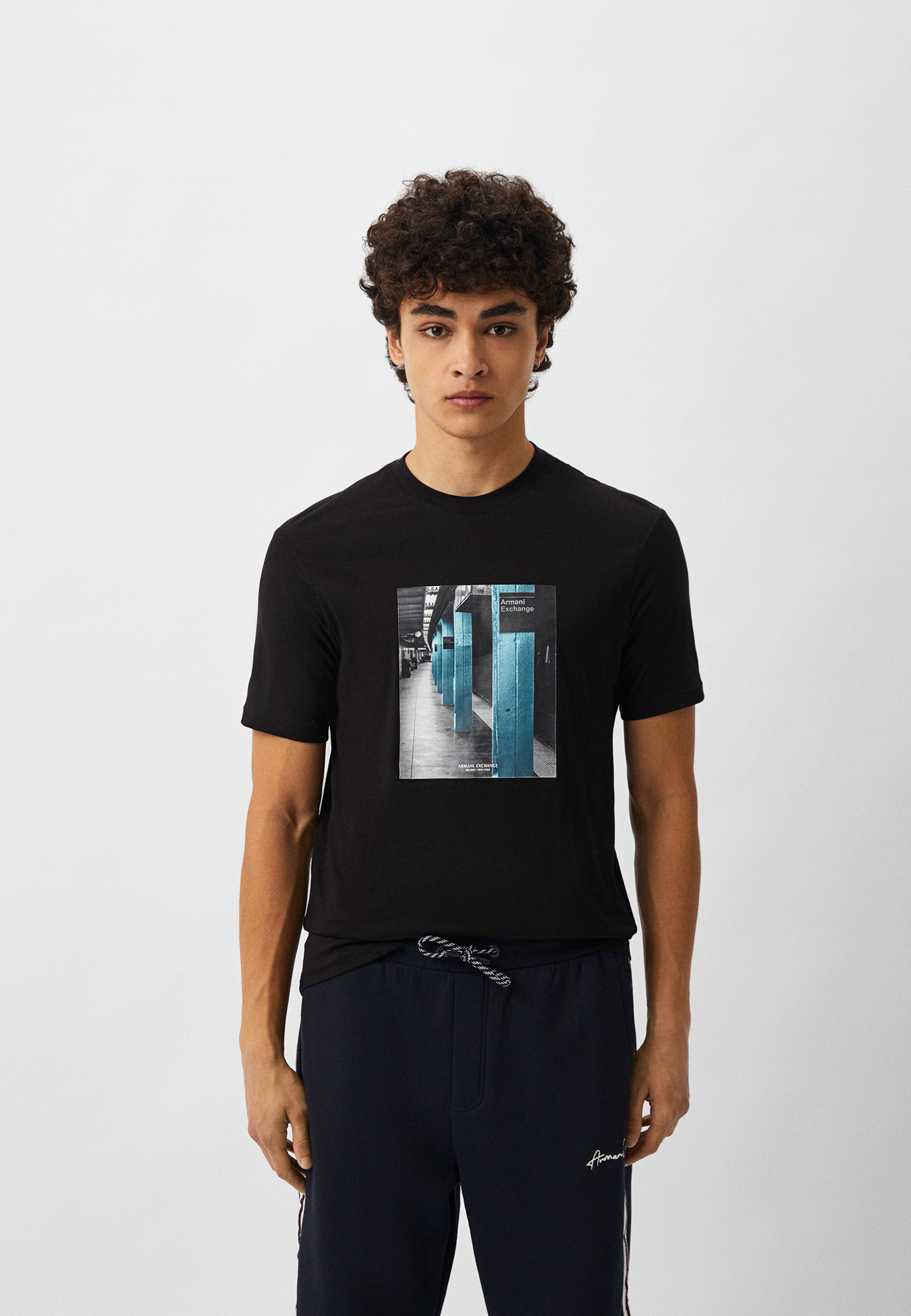 Футболка Armani Exchange, цвет: черный, RTLACU271701 — купить в ...