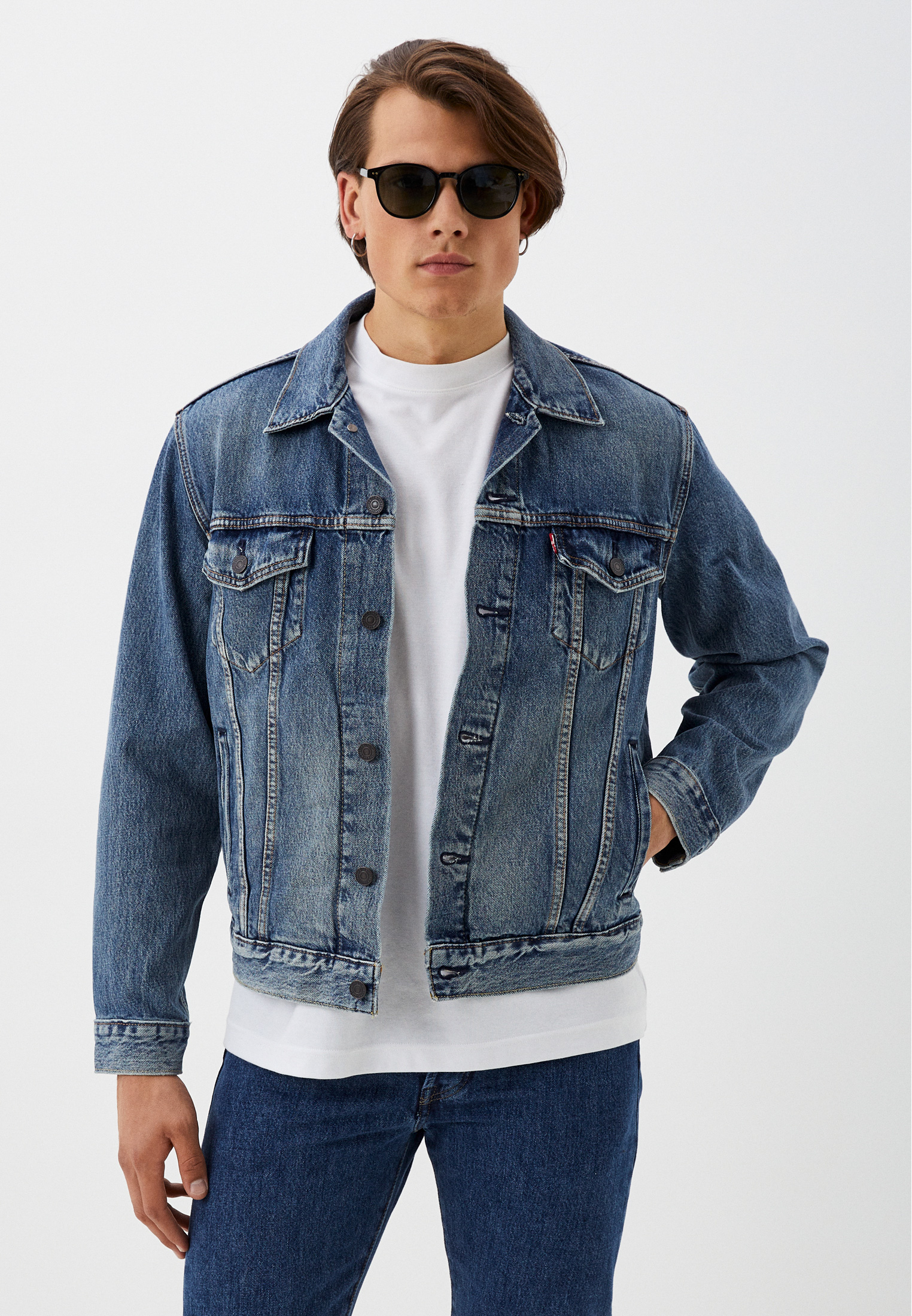 Куртка джинсовая Levi's®, цвет: голубой, RTLACU342401 — купить в ...