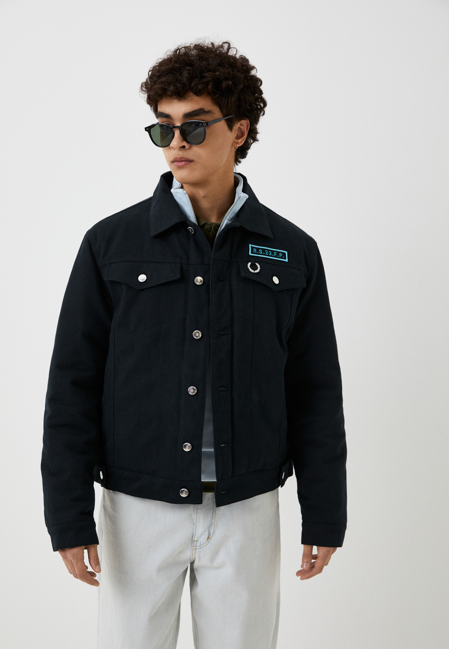 Куртка джинсовая Fred Perry, цвет: черный, RTLACU407801 — купить в ...