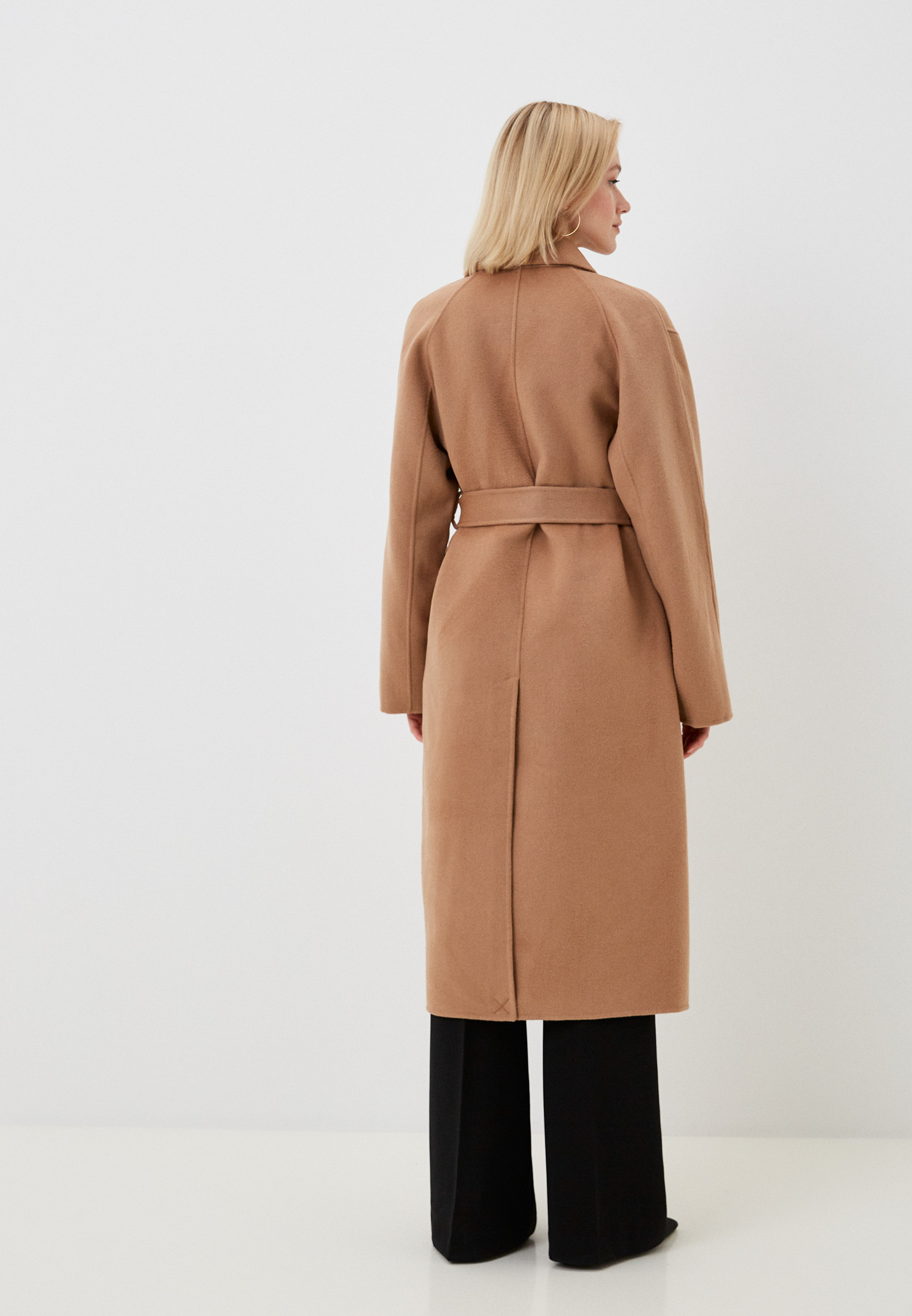 Mango tie waist coat in camel cheap